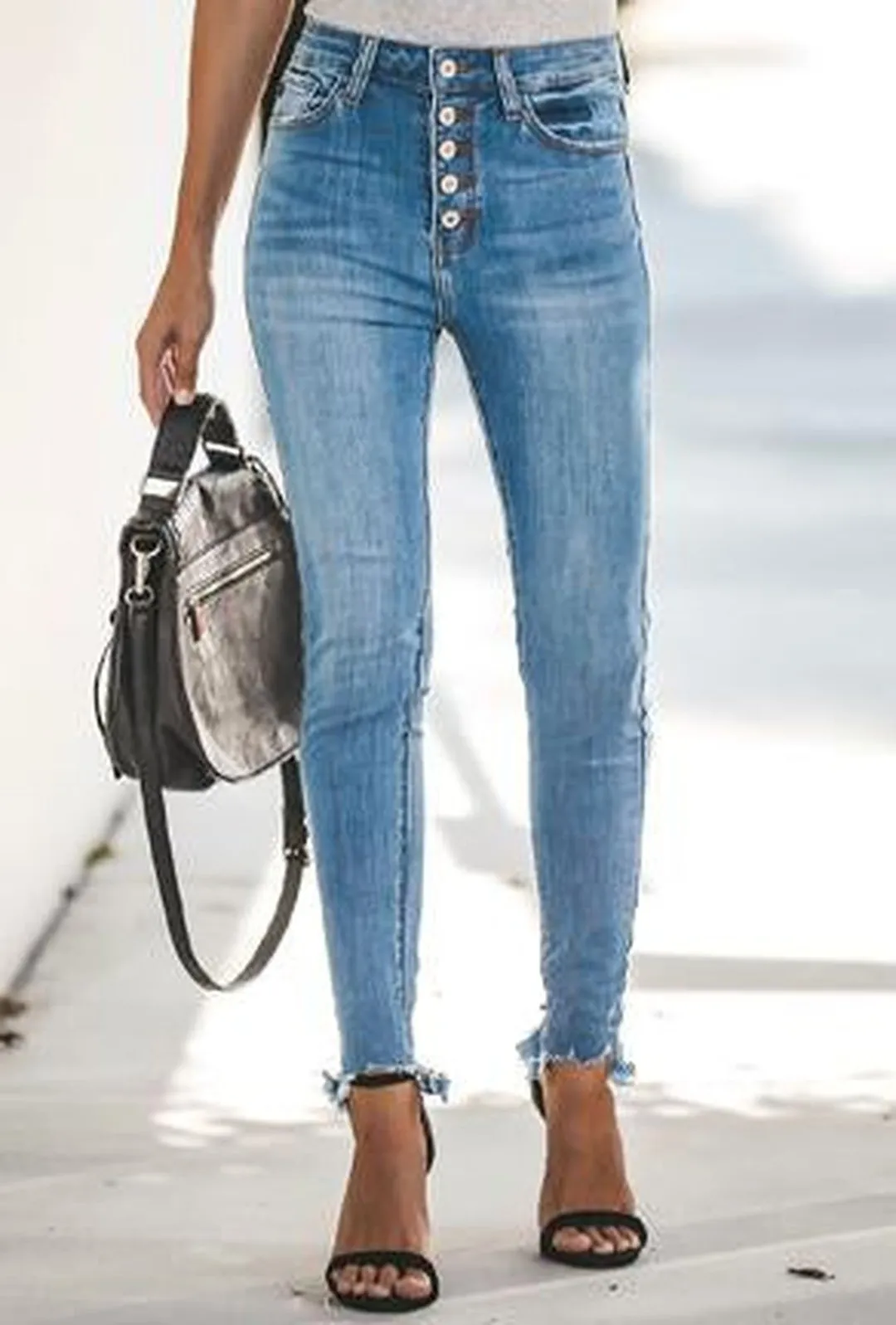 AMRITA - FLY FRONT JEANS