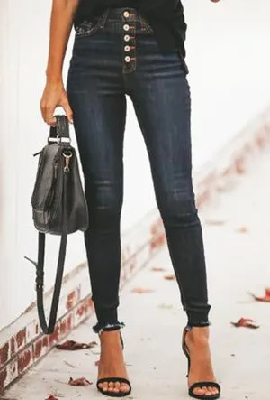 AMRITA - FLY FRONT JEANS