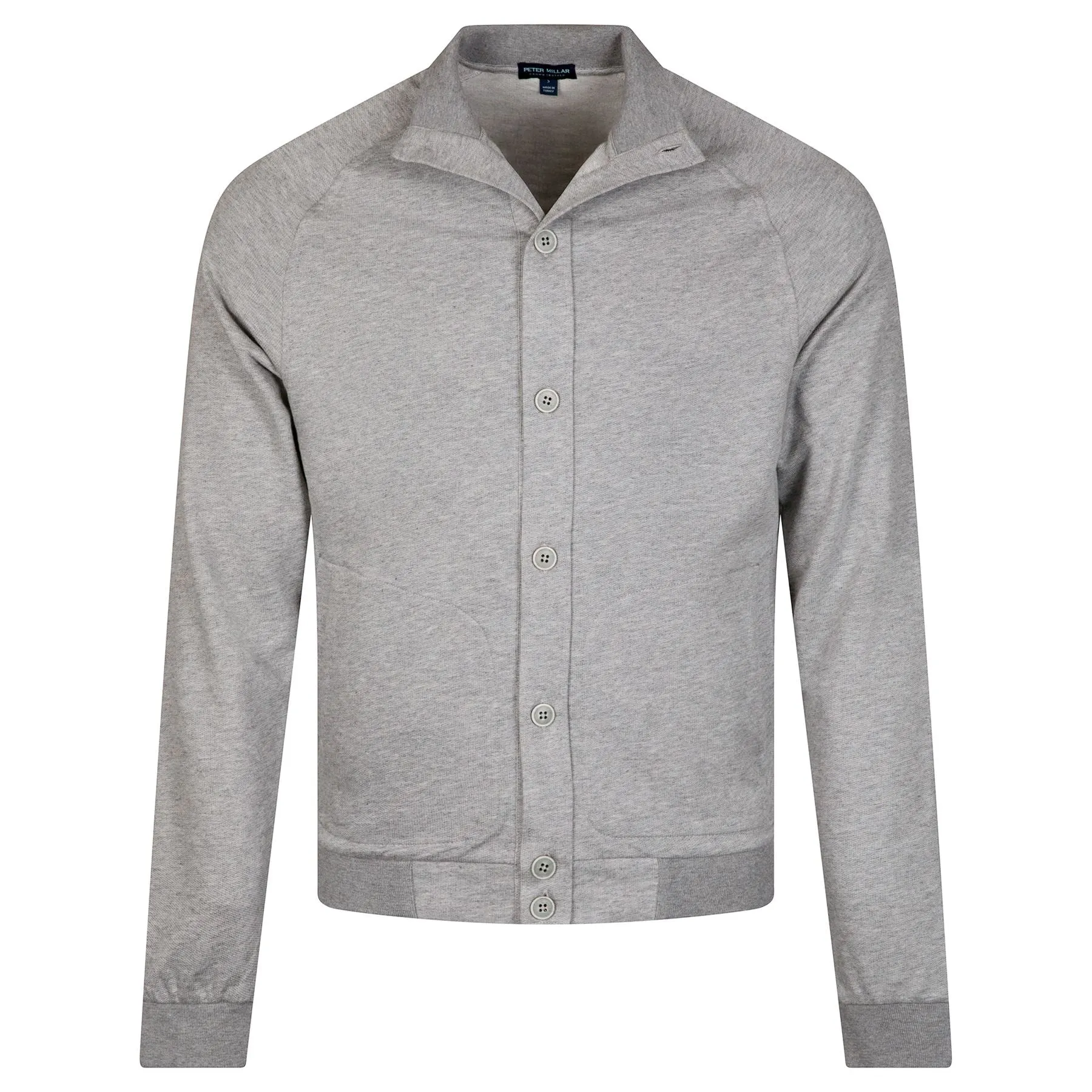 Baldwin Button Front Knit Jacket British Grey - SS24