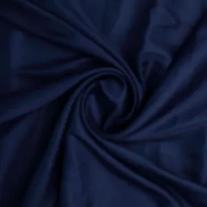 Blue Plain Japan Satin Solid Fabric