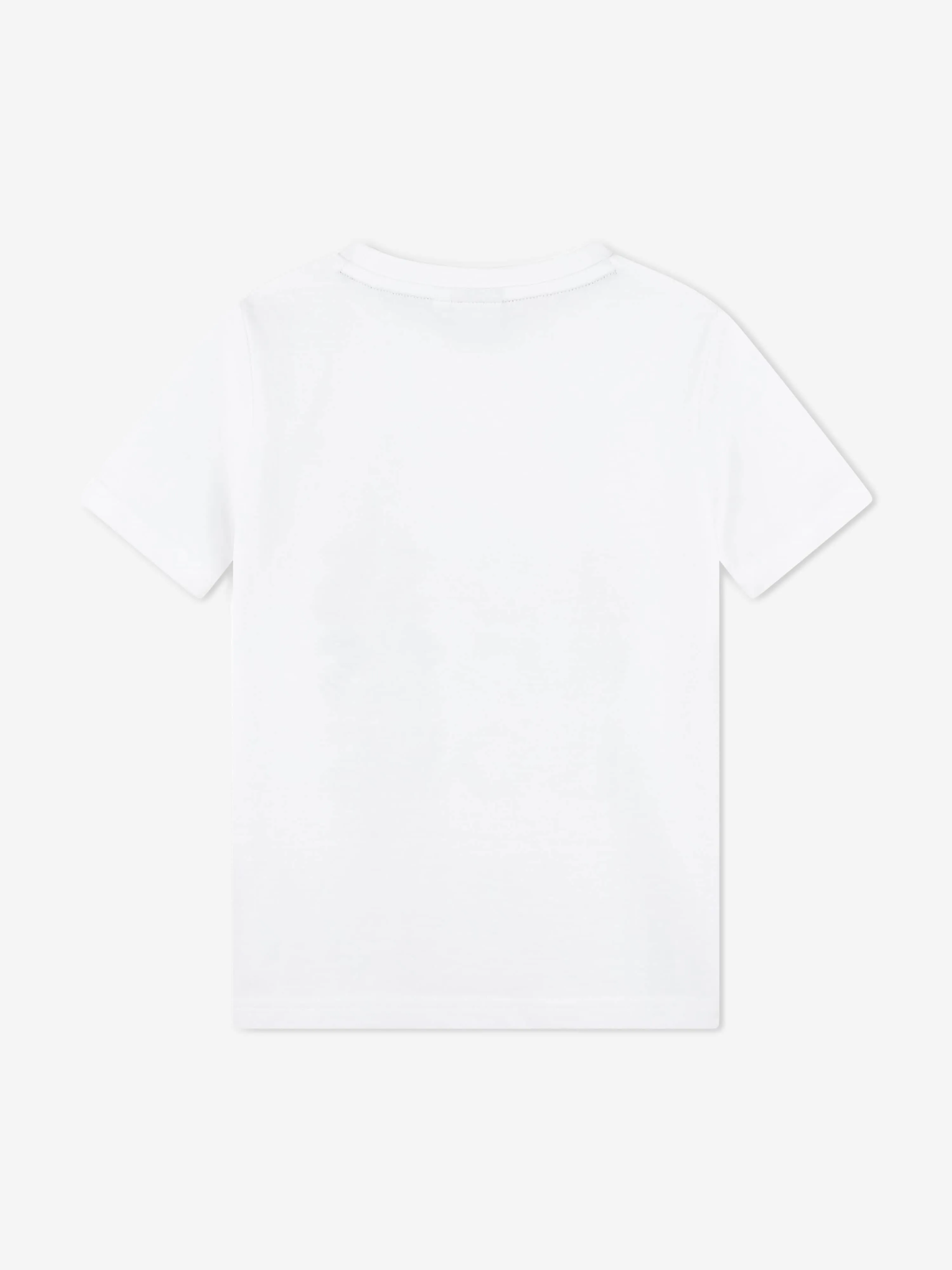 BOSS Boys Multi Logo Print T-Shirt in White