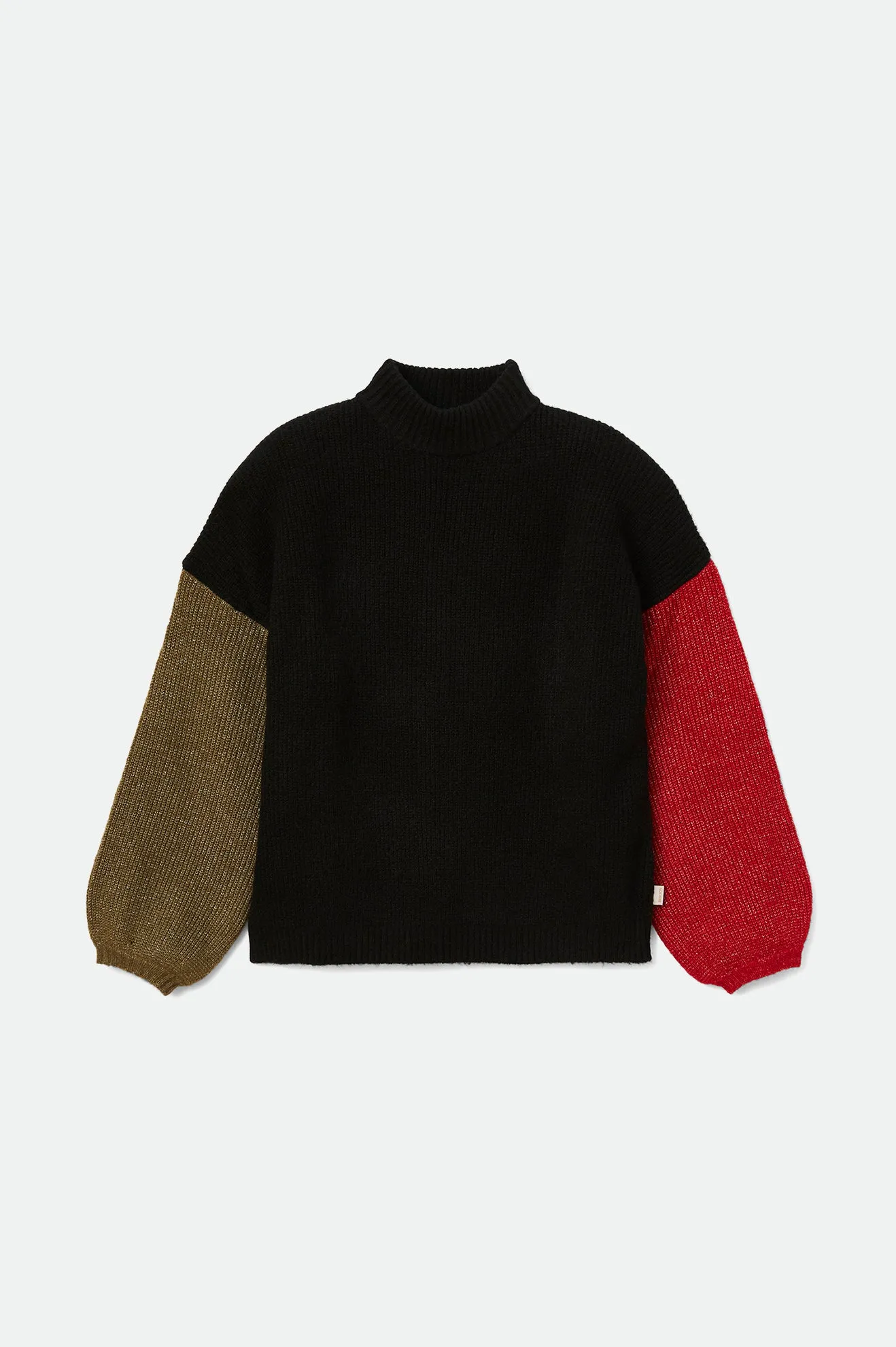 Burning Up Sweater - Military Olive/Chili Pepper