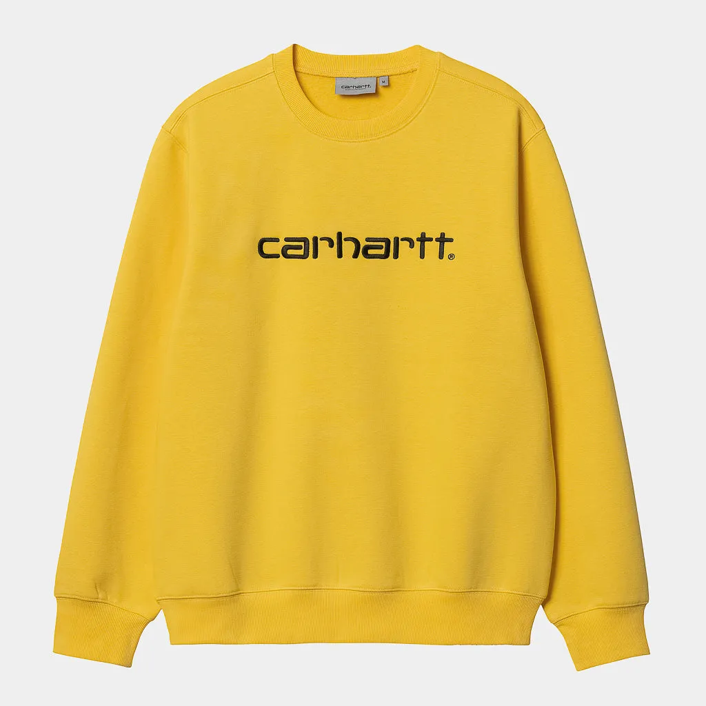 Carhartt WIP - Carhartt Crewneck Sweatshirt - Buttercup / Black