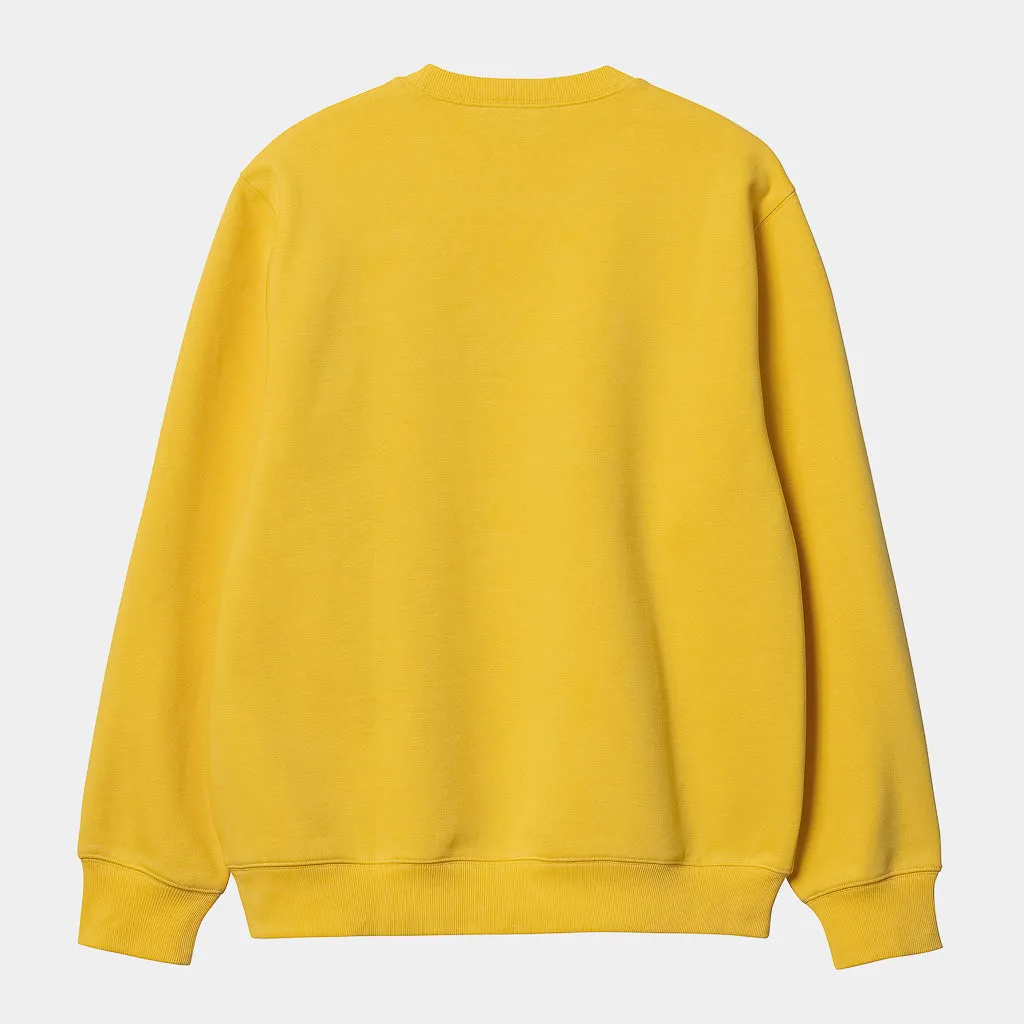 Carhartt WIP - Carhartt Crewneck Sweatshirt - Buttercup / Black