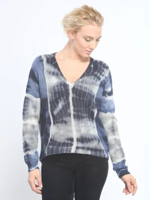 Cashmere Hand Dye V Neck Pullover