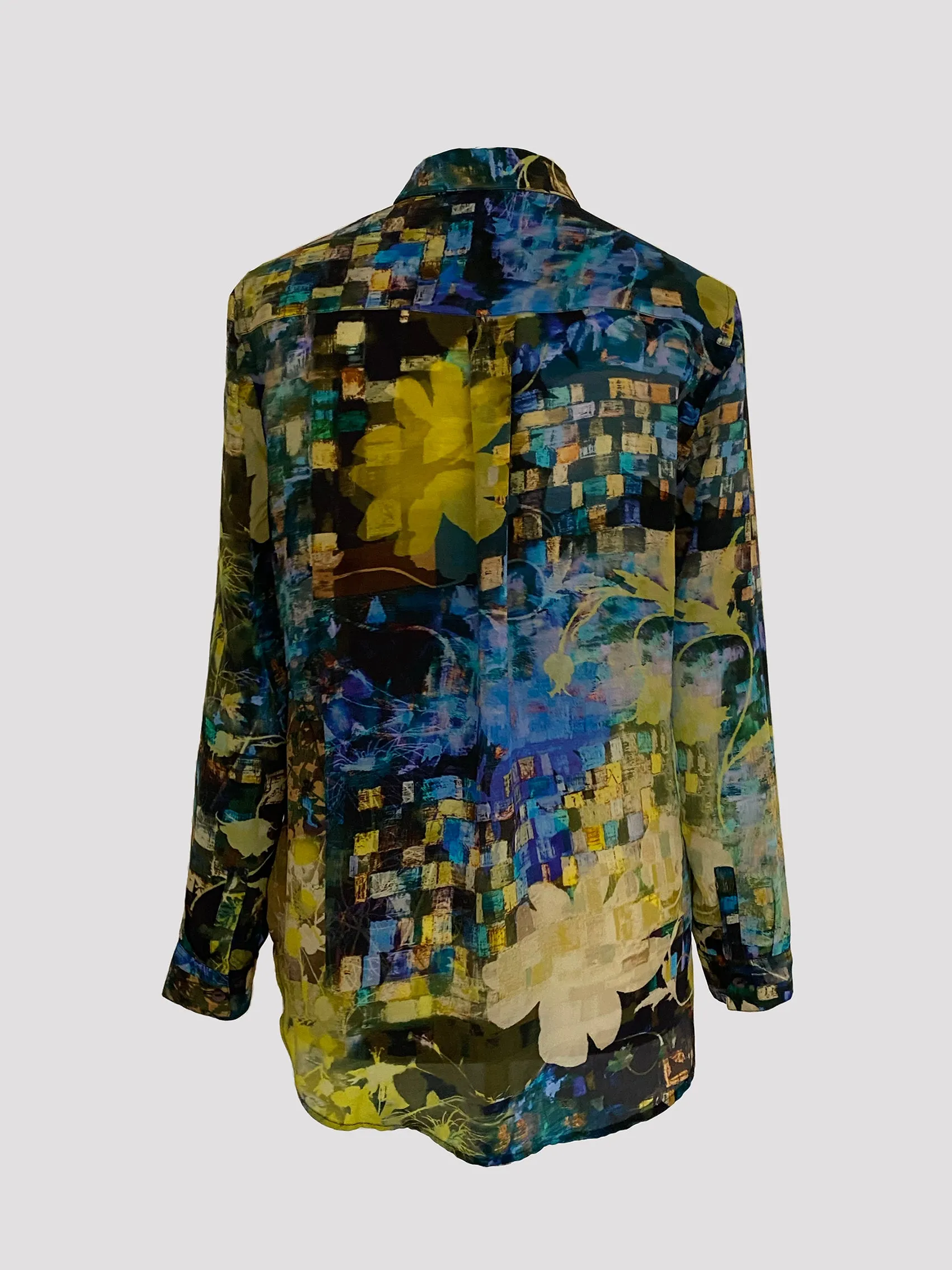 Concordia Mosaic Garden Blue Shirt