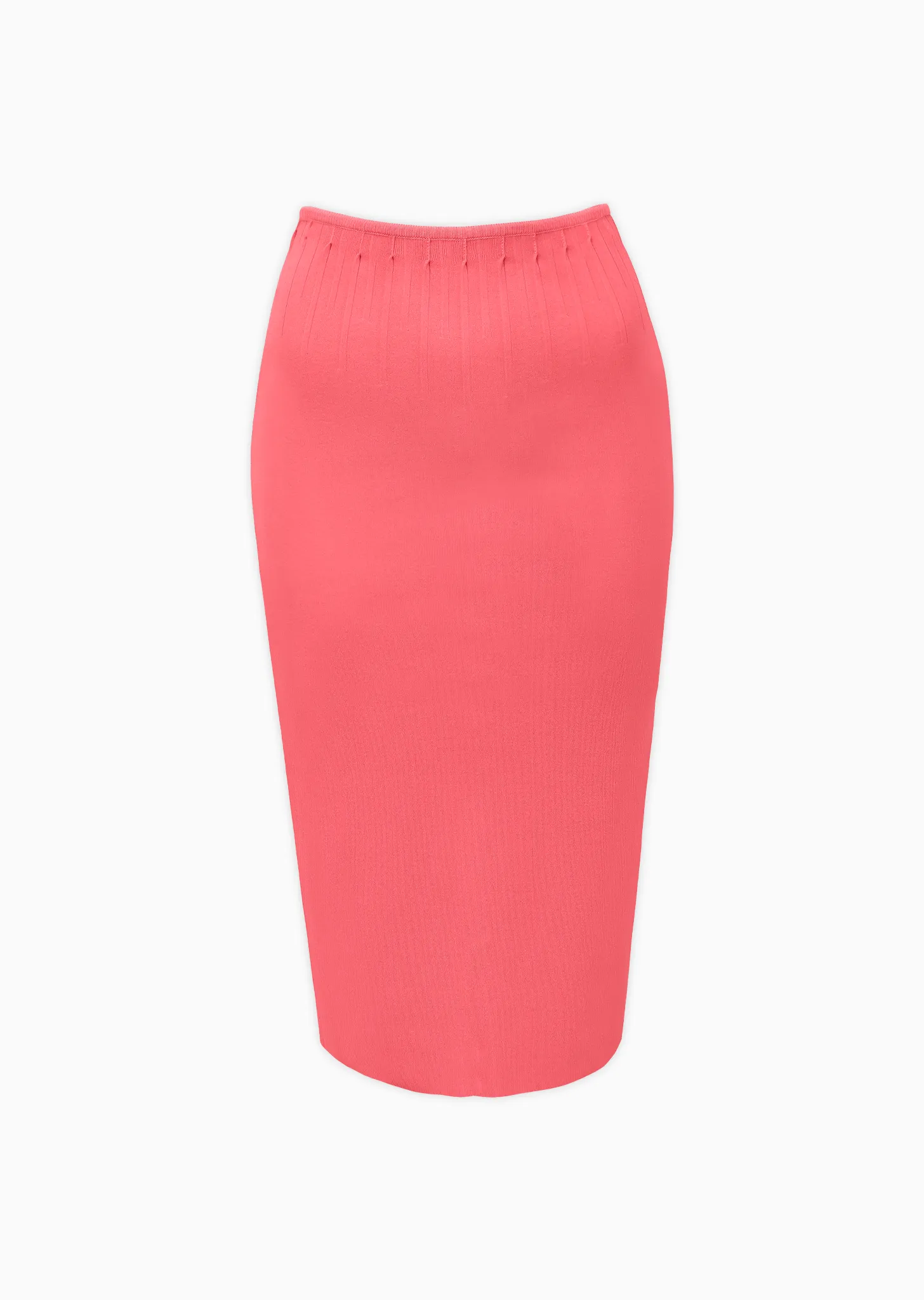 Daisi - Knit Pencil Skirt with Pleating Detail