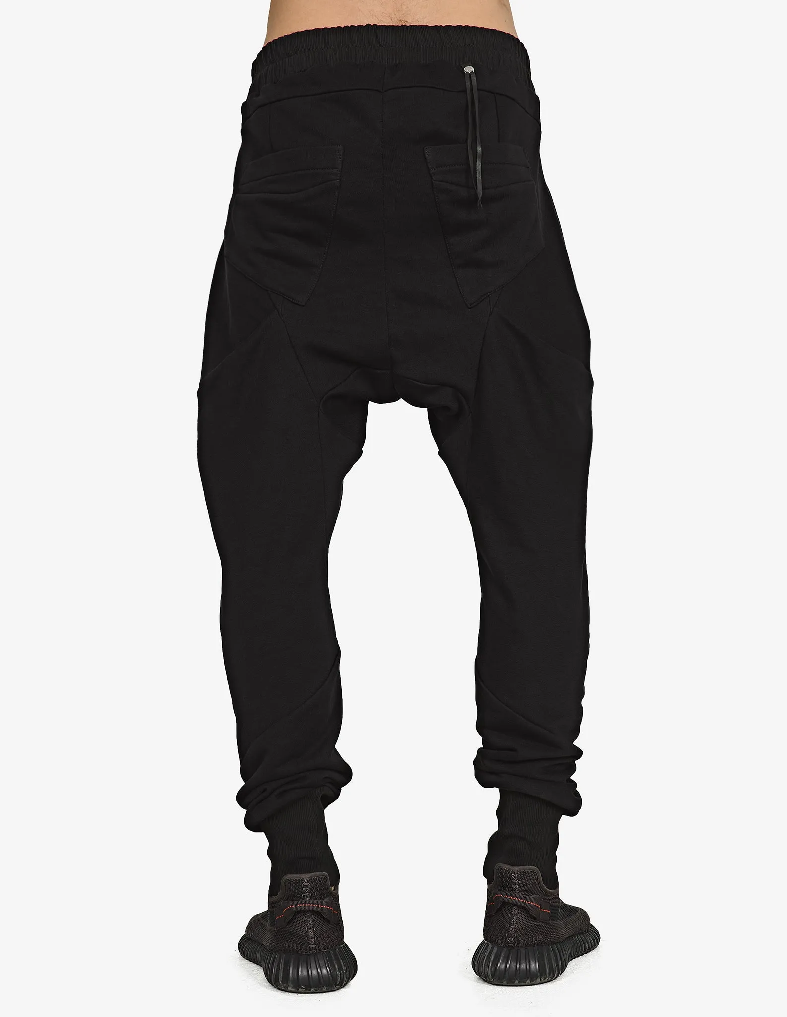 Dropped-Crotch Cotton Pants