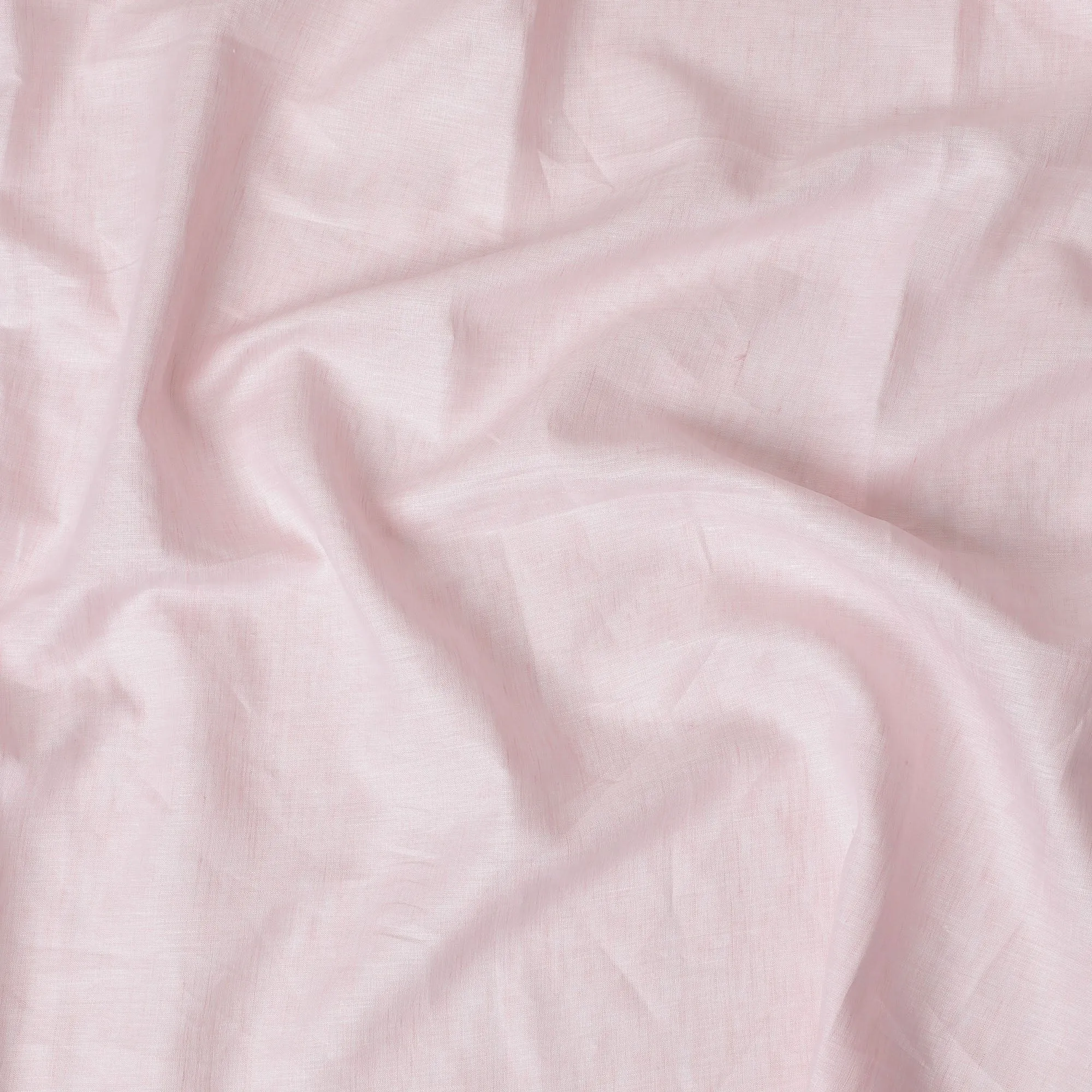 Elegant Light Pink Pure Linen Fabric - 60 Lea, 140 cm Wide-D19399