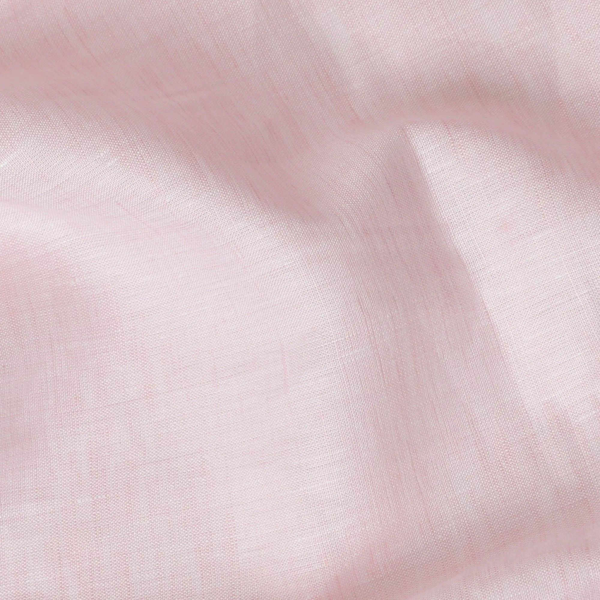 Elegant Light Pink Pure Linen Fabric - 60 Lea, 140 cm Wide-D19399