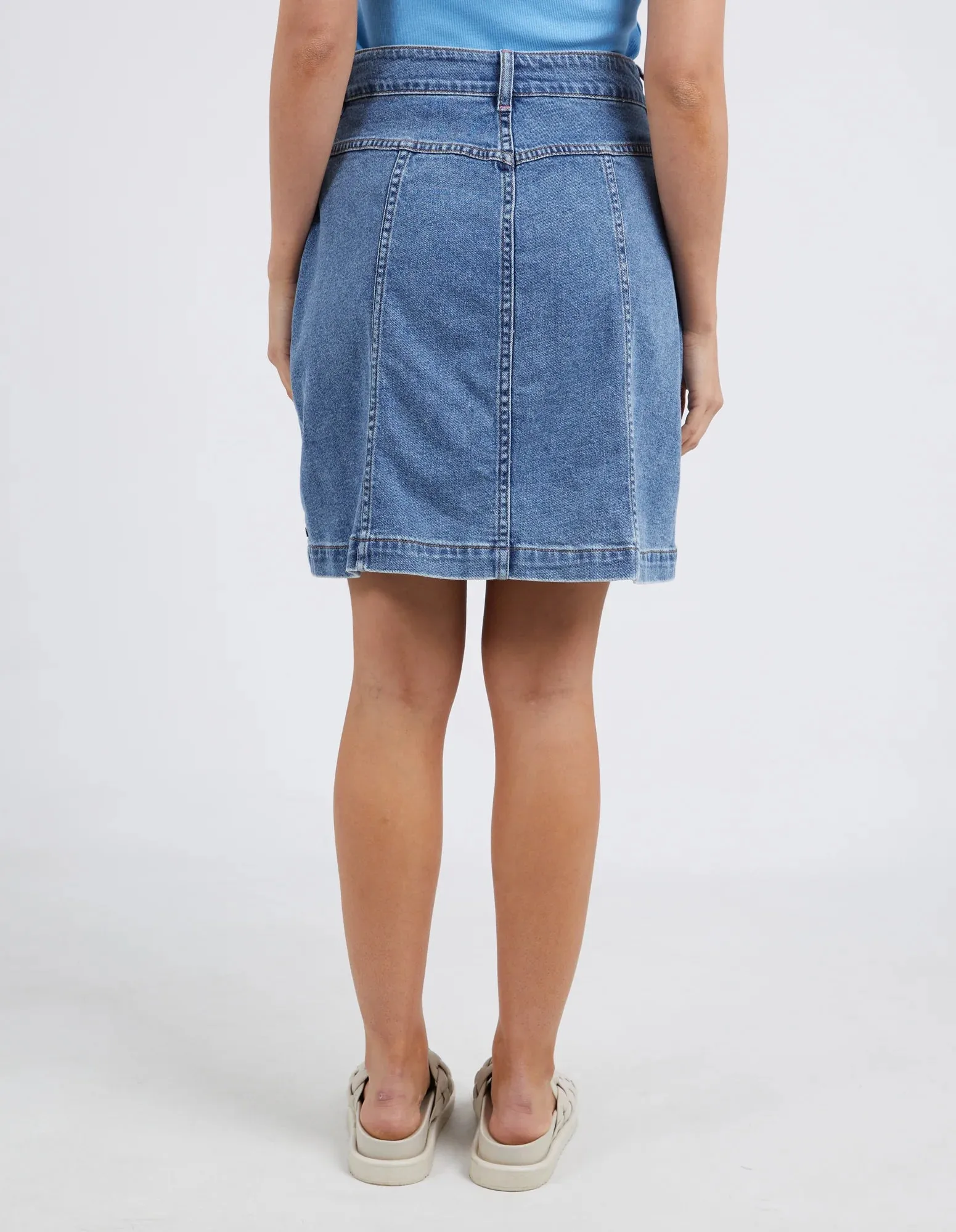 Eliza Denim Skirt - Blue