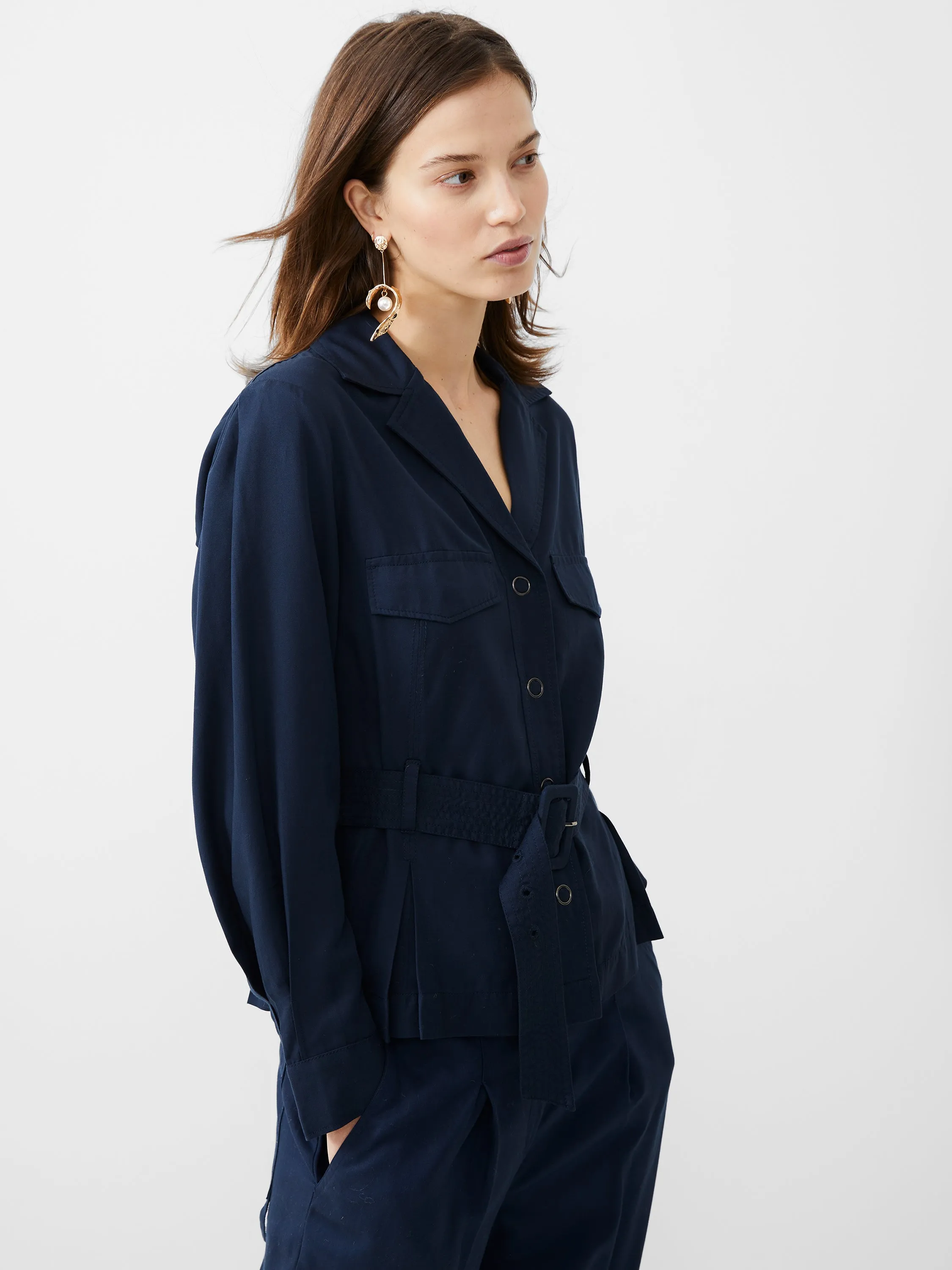 Elkie Twill Belted Jacket