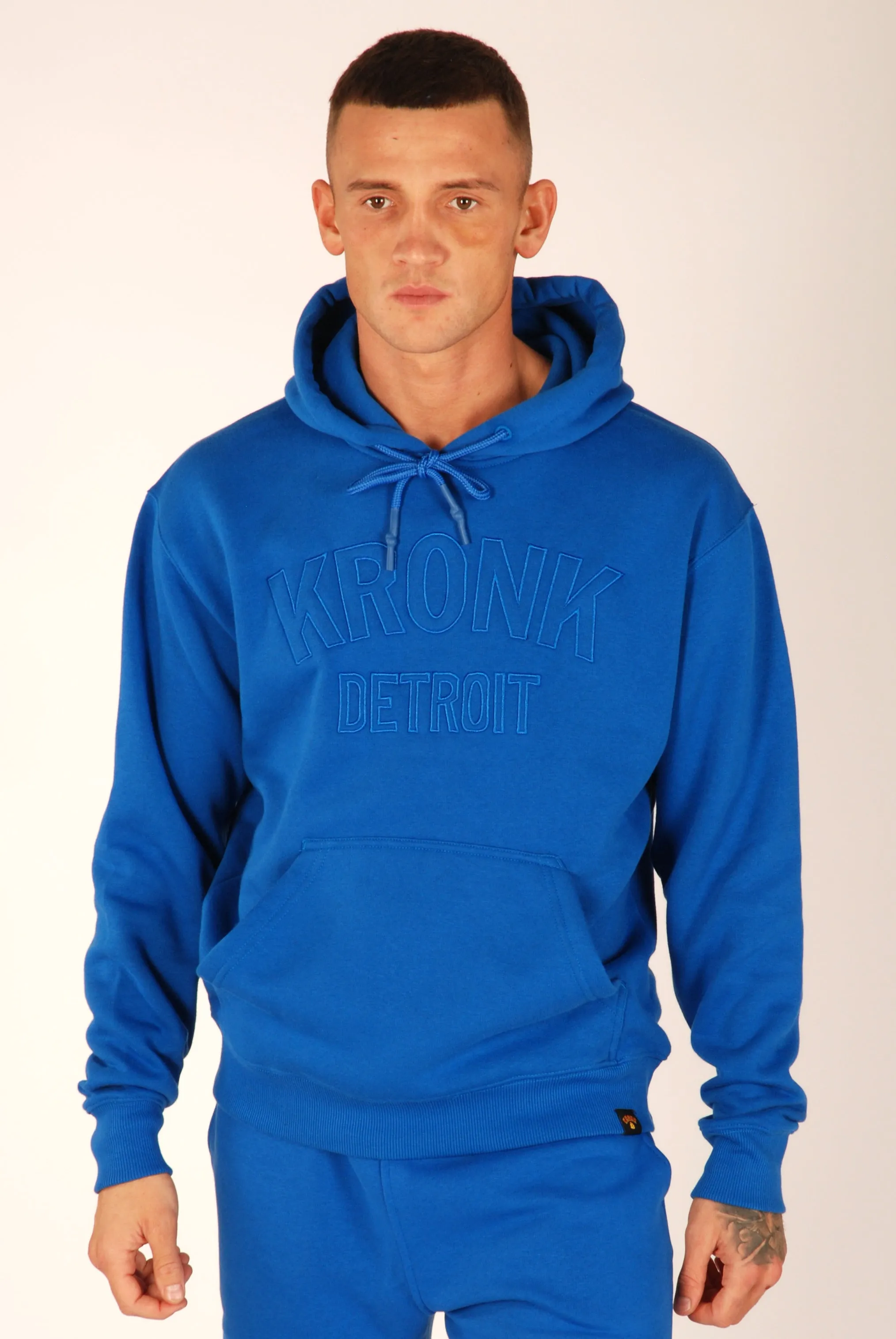 KRONK Detroit Stealth Hoodie Regular Fit Royal Blue