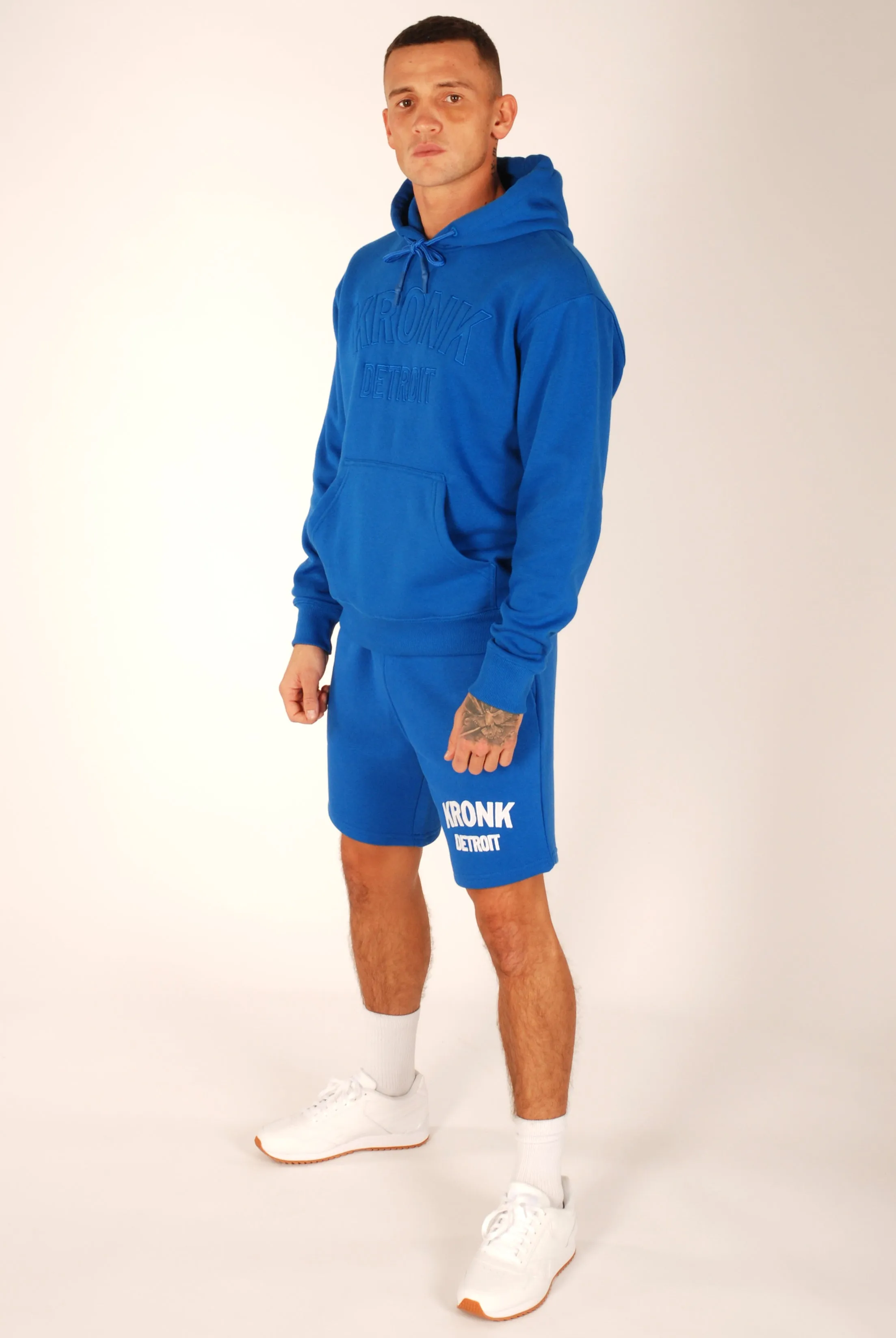 KRONK Detroit Stealth Hoodie Regular Fit Royal Blue