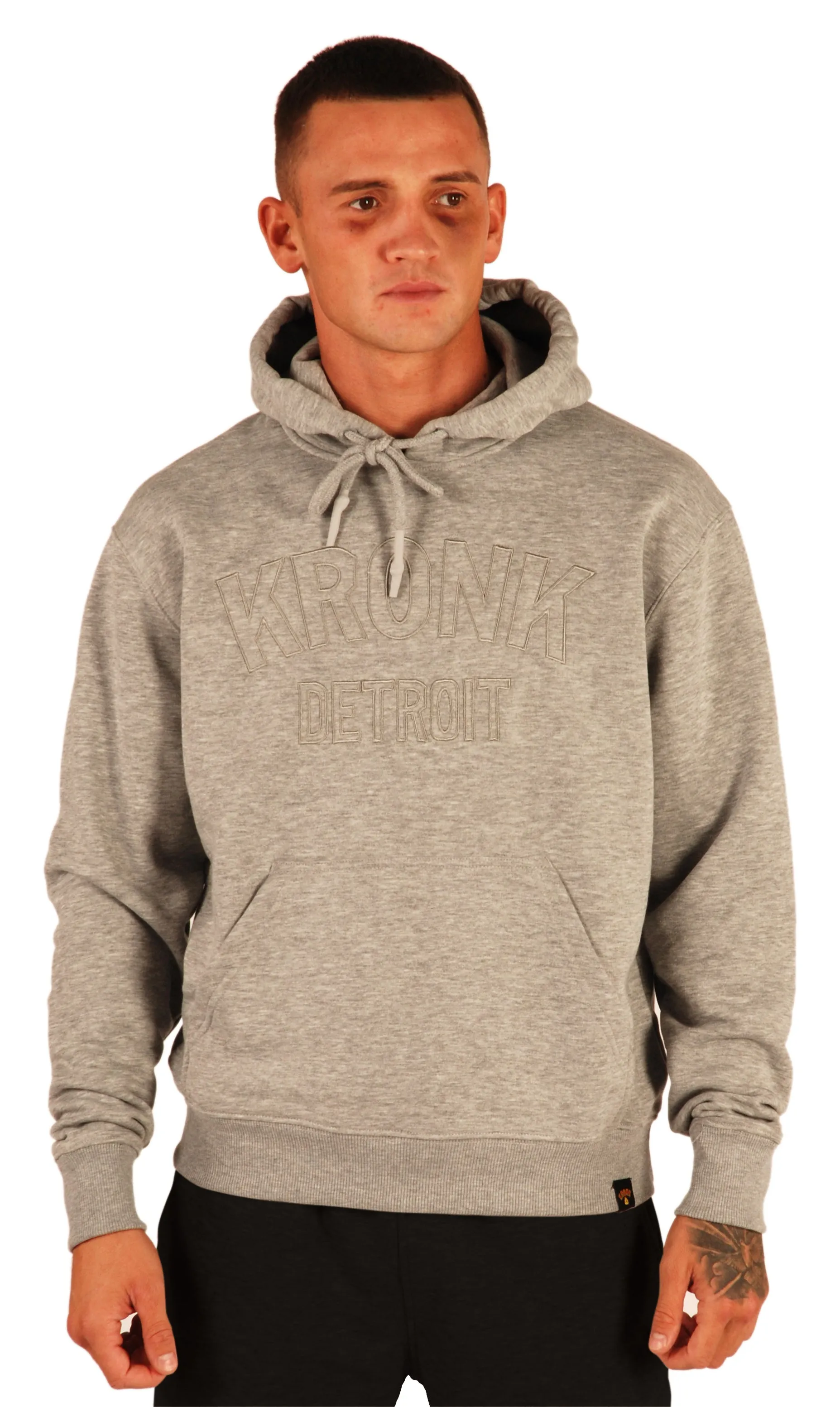 KRONK Detroit Stealth Hoodie Regular Fit Sport Grey