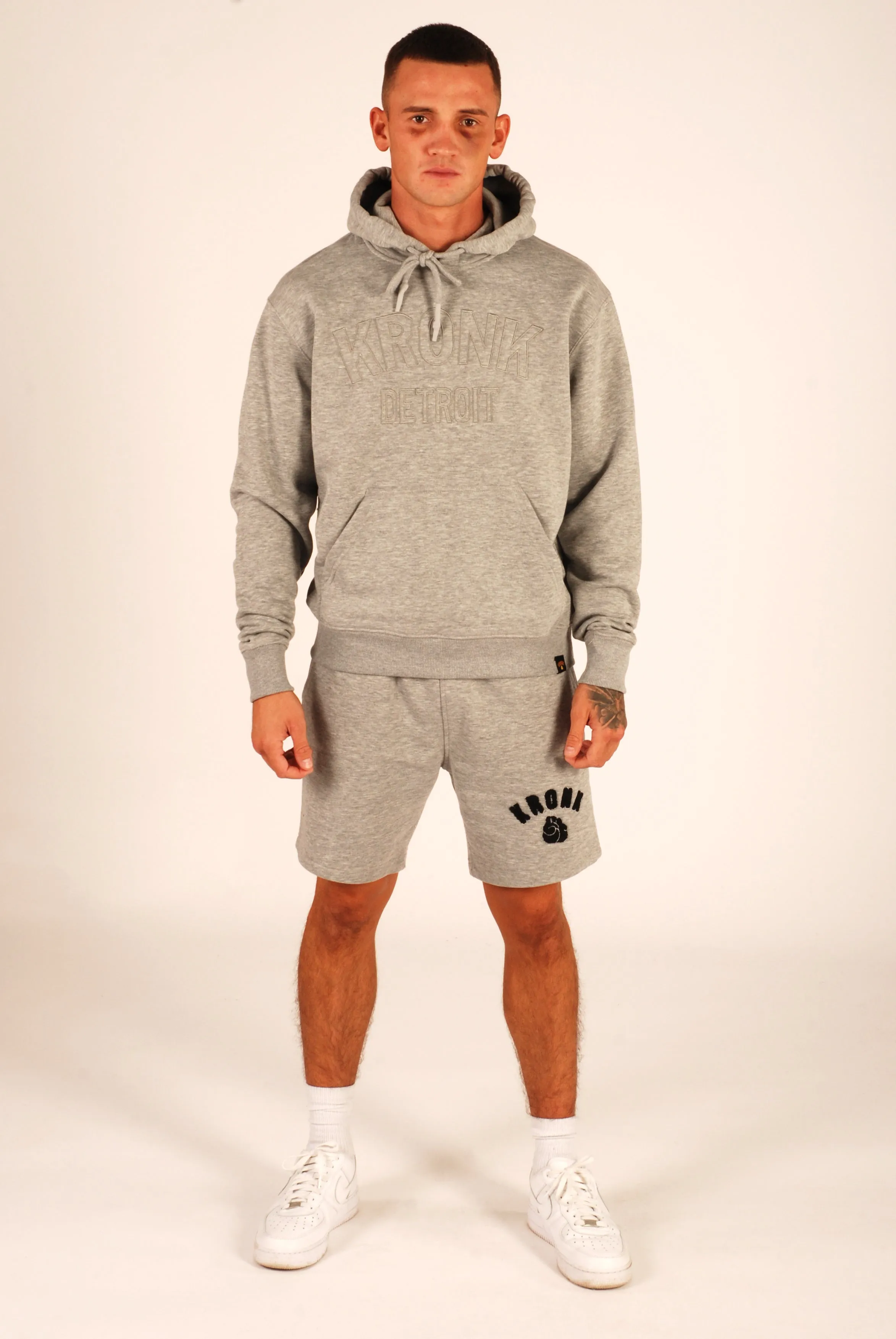 KRONK Detroit Stealth Hoodie Regular Fit Sport Grey