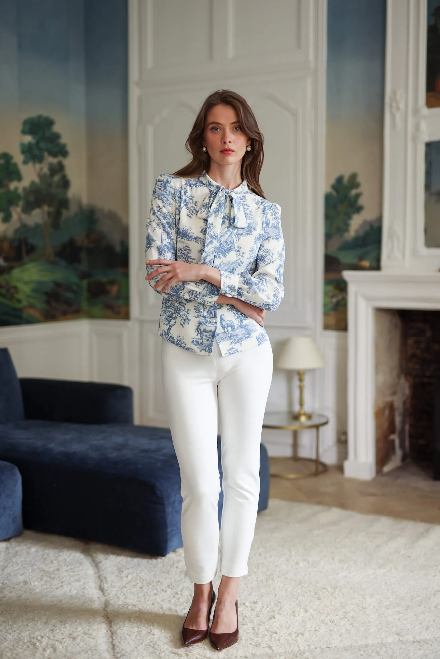 Lena Toile De Jouy Blouse