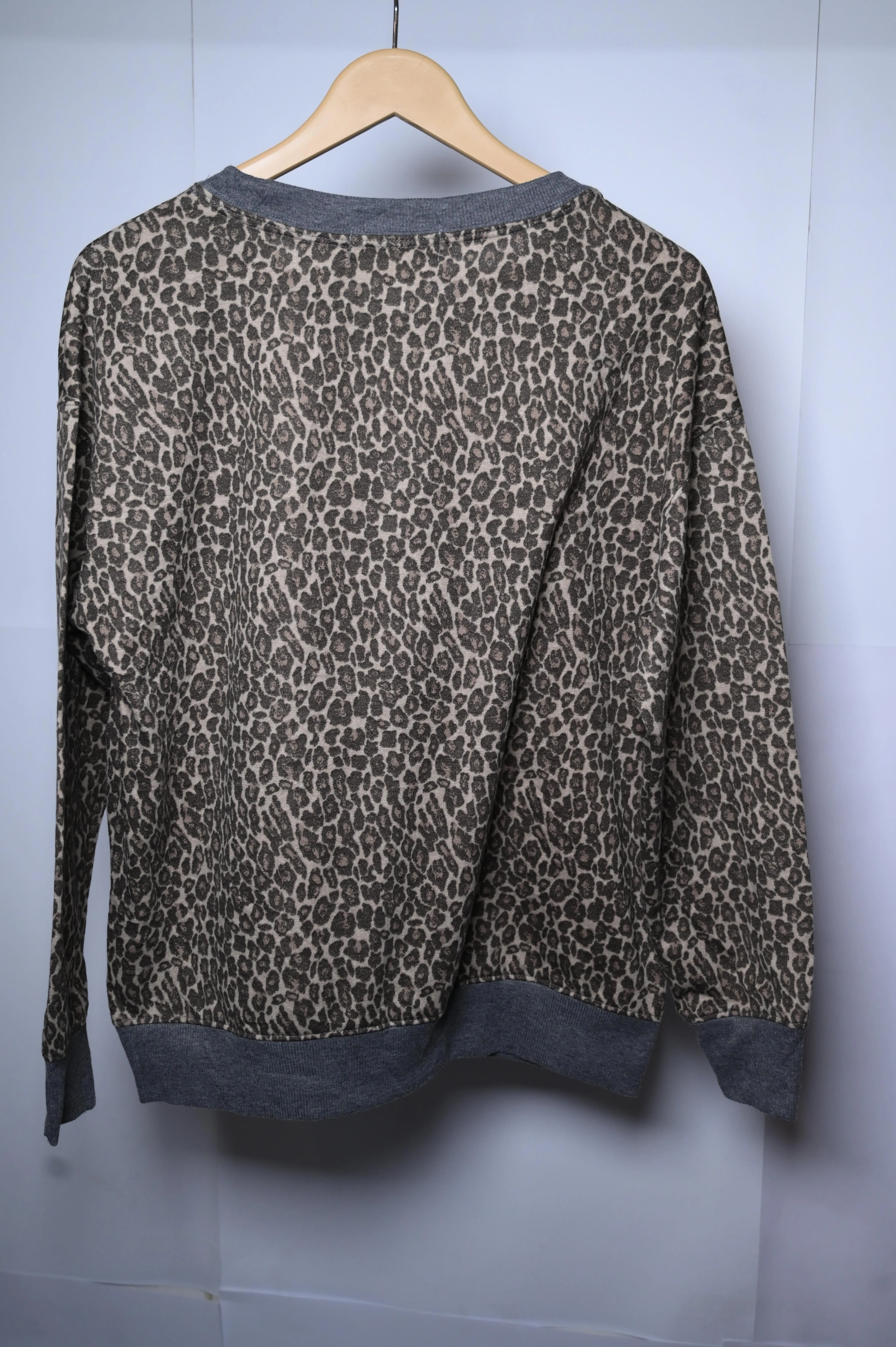 Live Love Lounge Cheetah Print Sweatshirt - Medium