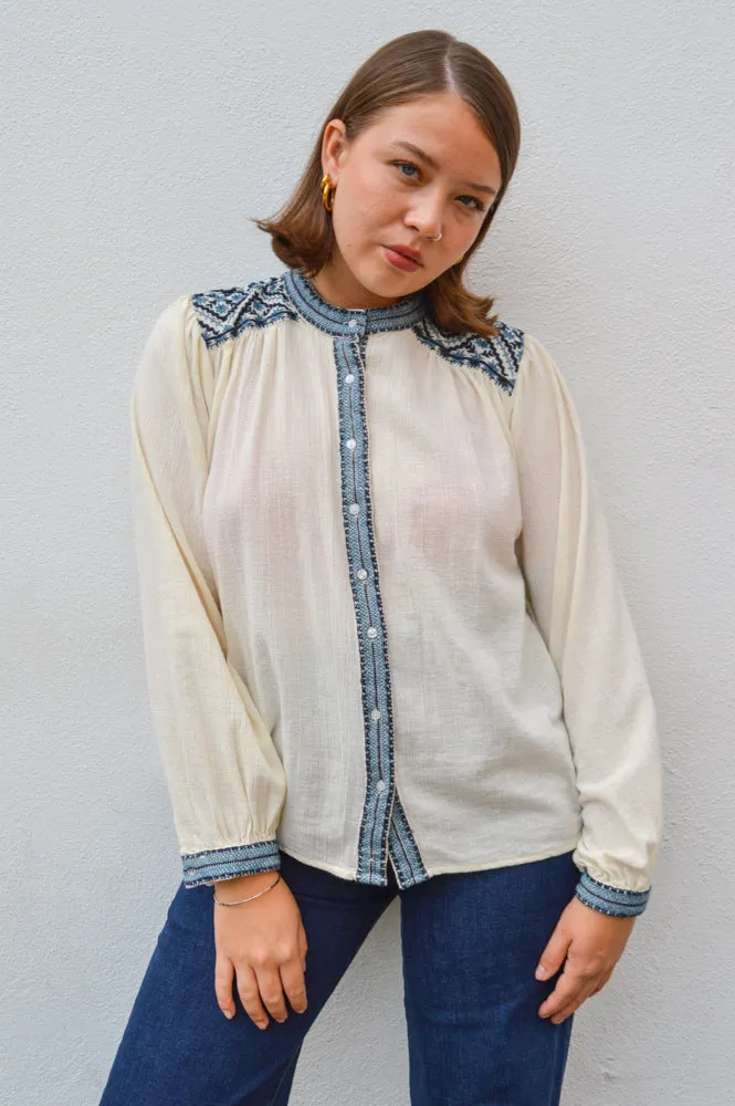 Maison Hotel Wandering Star Beth Sapphire Blouse