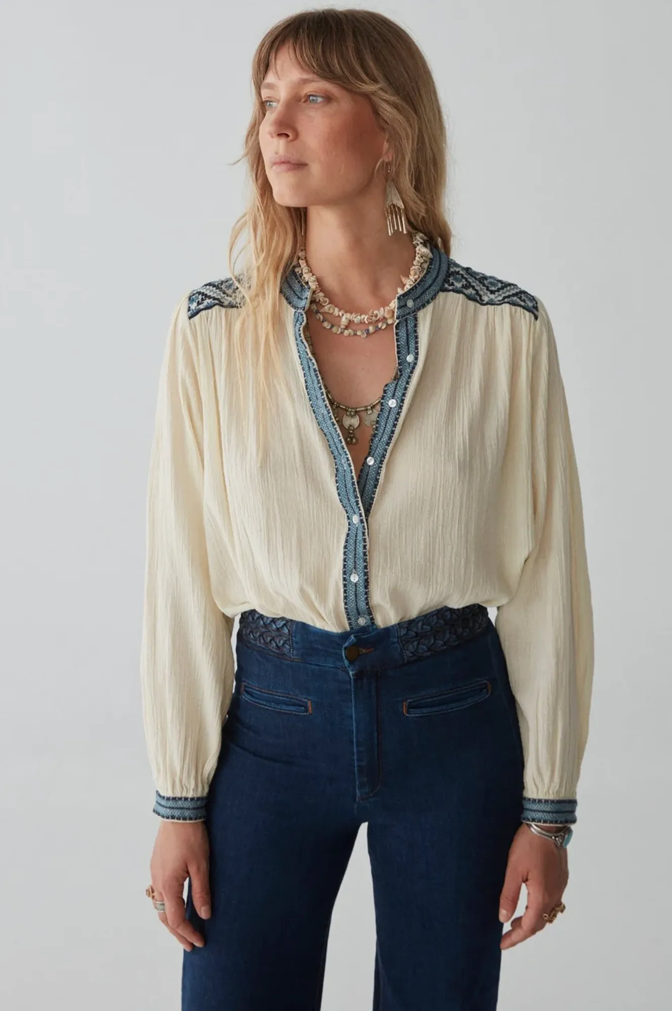 Maison Hotel Wandering Star Beth Sapphire Blouse