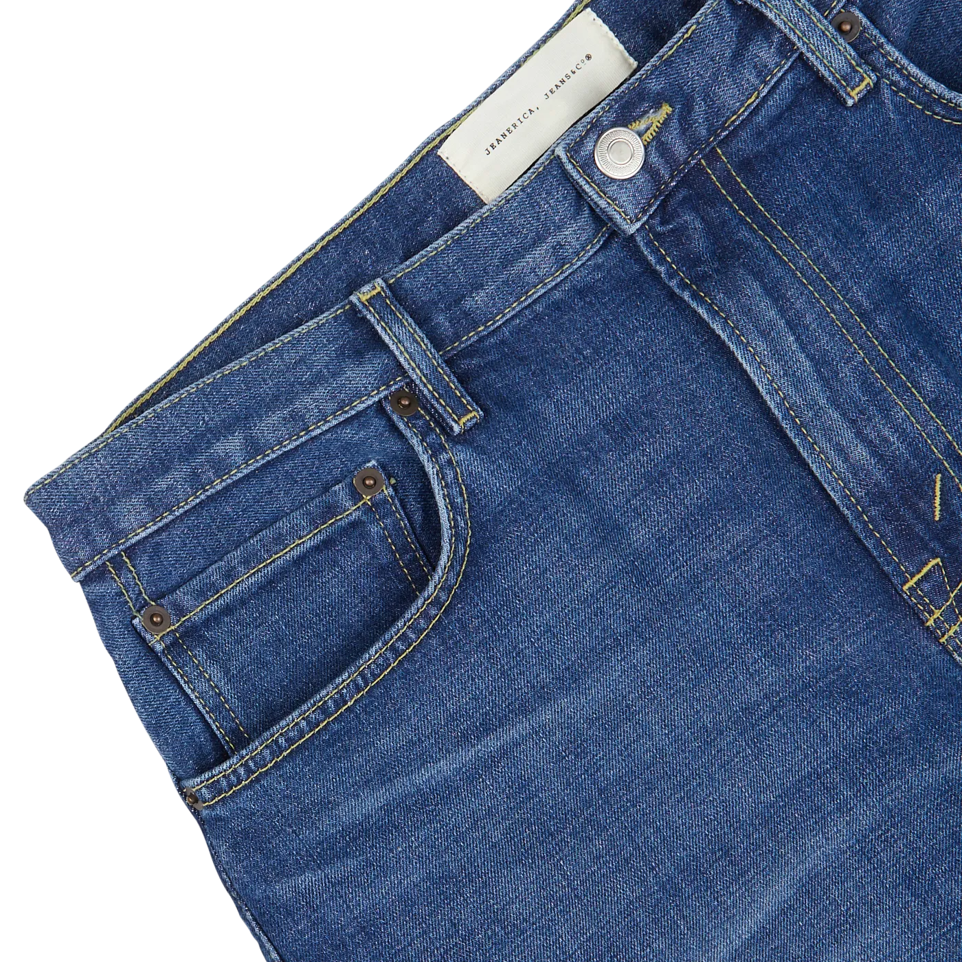 Medium Blue Washed Cotton TM005 Jeans