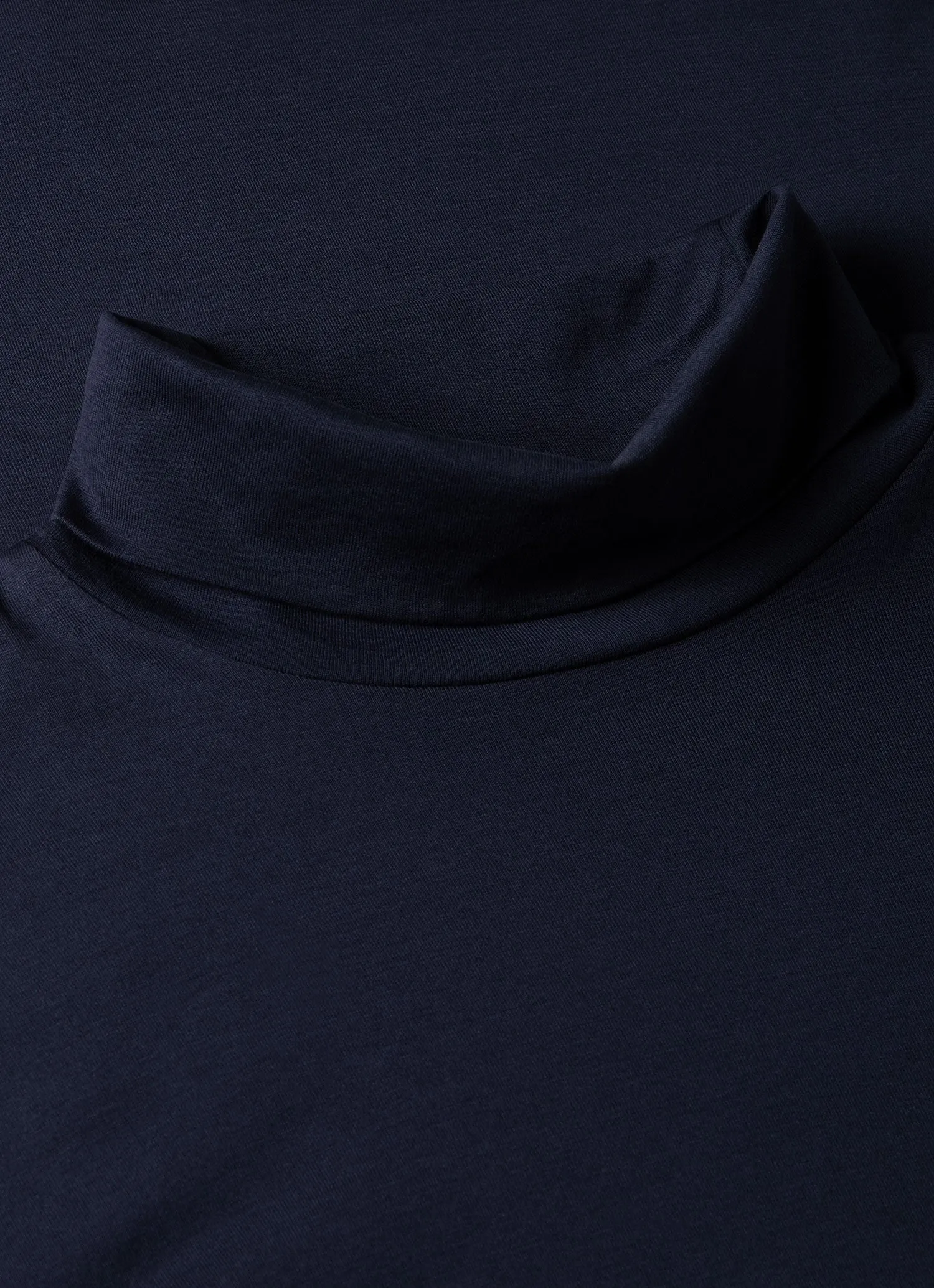 Men's Long Sleeve Roll Neck in Navy