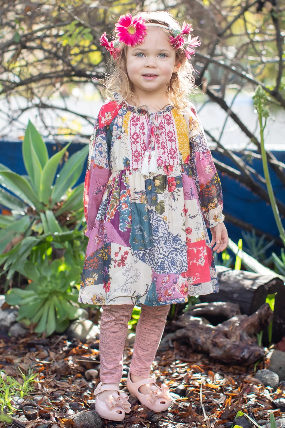 Mimi & Maggie Flora Girls Dress