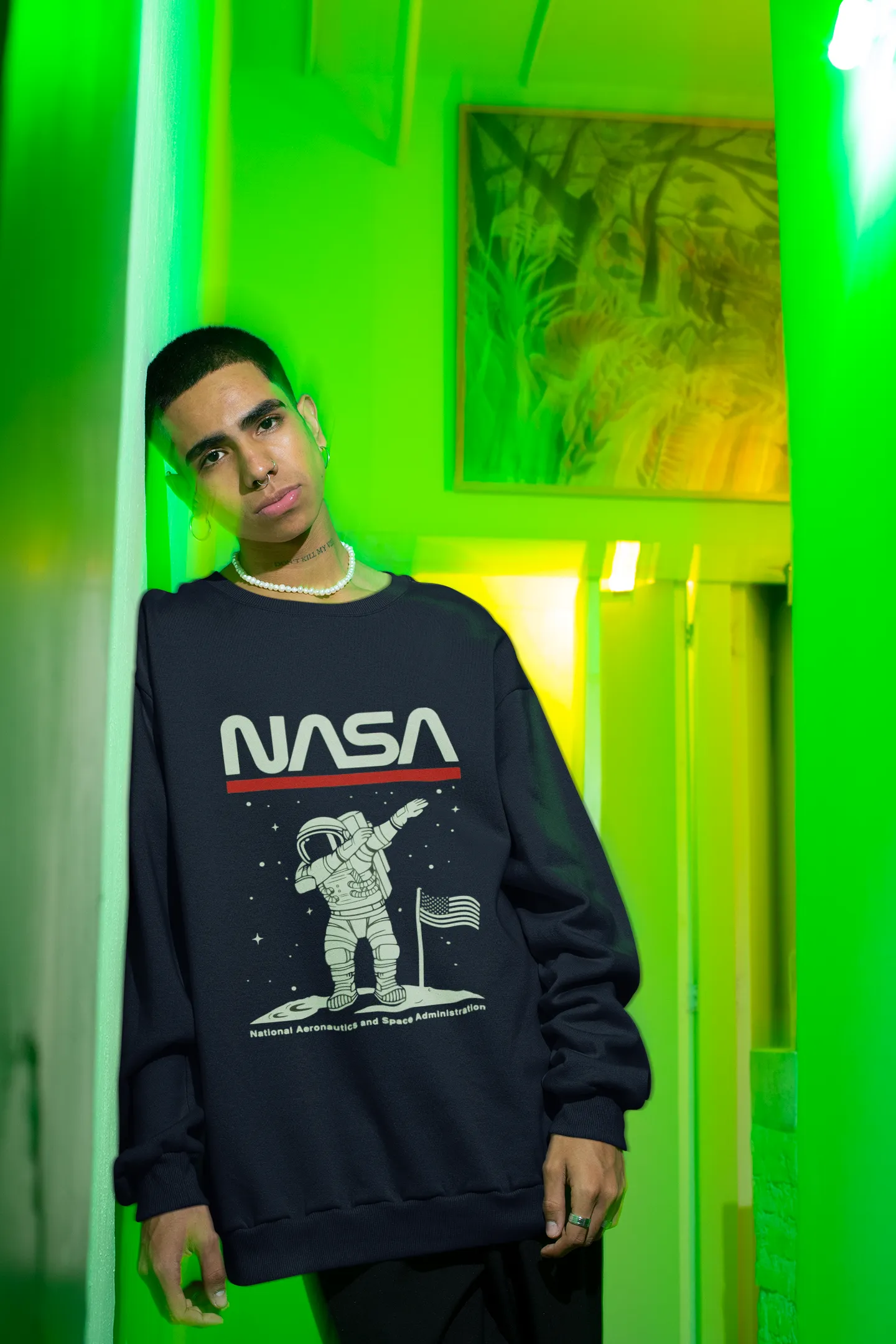 NASA Astronaut Dab: ALIEN & SPACE- Winter Sweatshirts