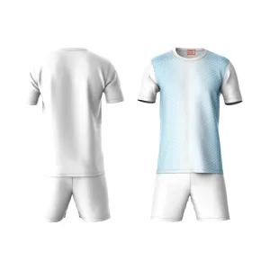 Next Print Round neck jersey white with shorts NPTS82