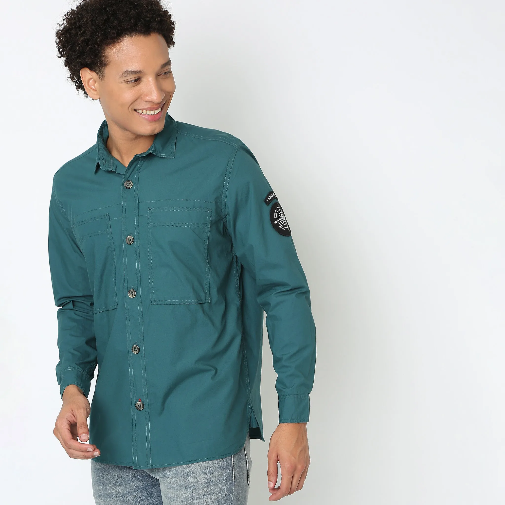 Parachute Oversized Regular Fit Solid Shirt !!! Trendy & Stylish