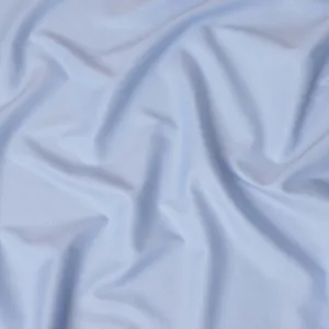 Pastel Blue Solid 100% Cotton Shirting Fabric, 150 cm Width, Made in Italy-D20509