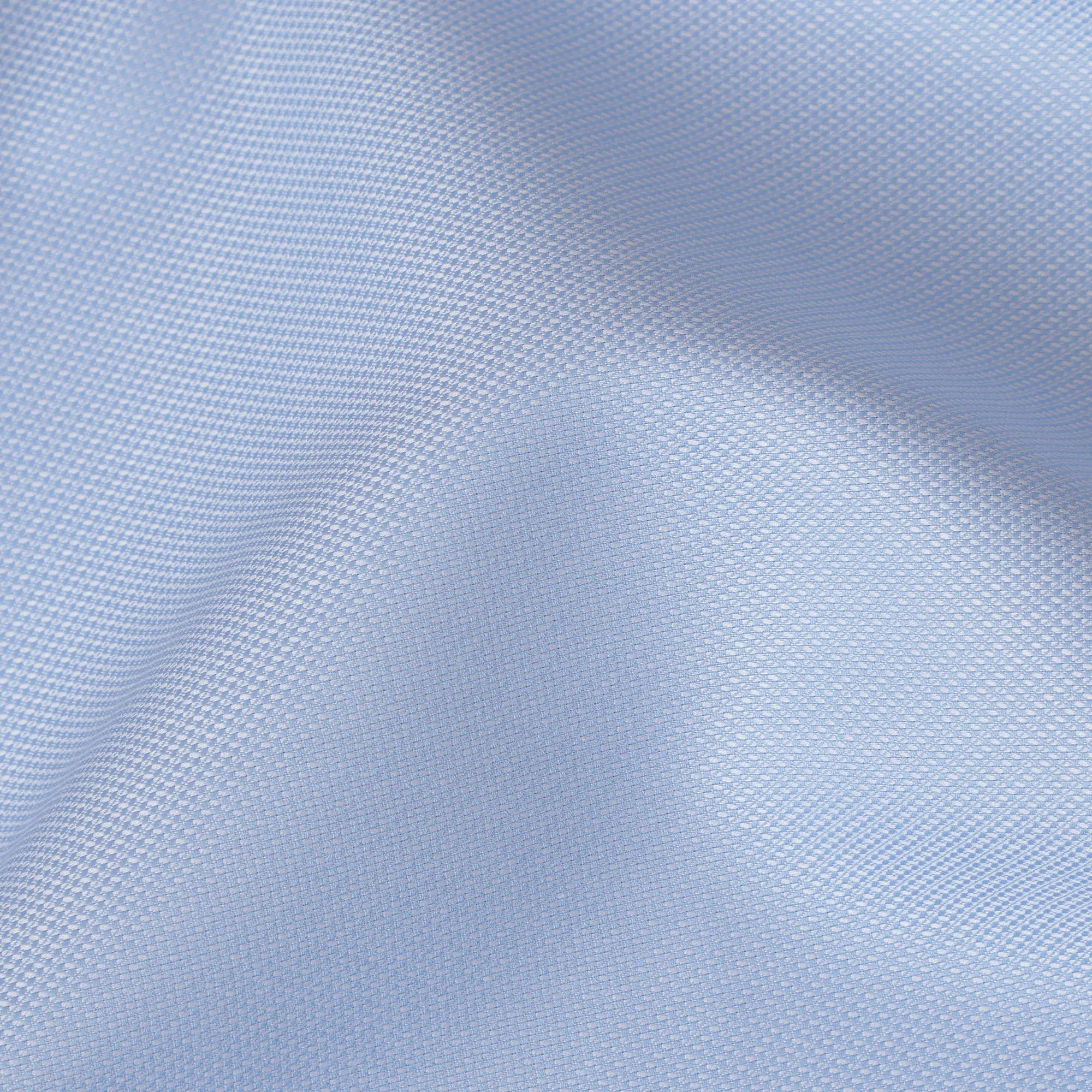 Pastel Blue Solid 100% Cotton Shirting Fabric, 150 cm Width, Made in Italy-D20509