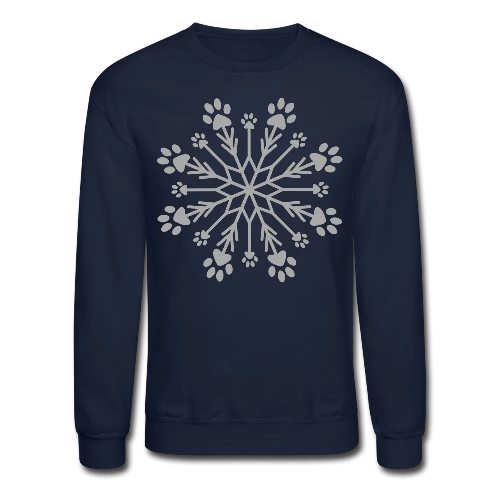 Paw Snowflake Sparkle Print Sweatshirt