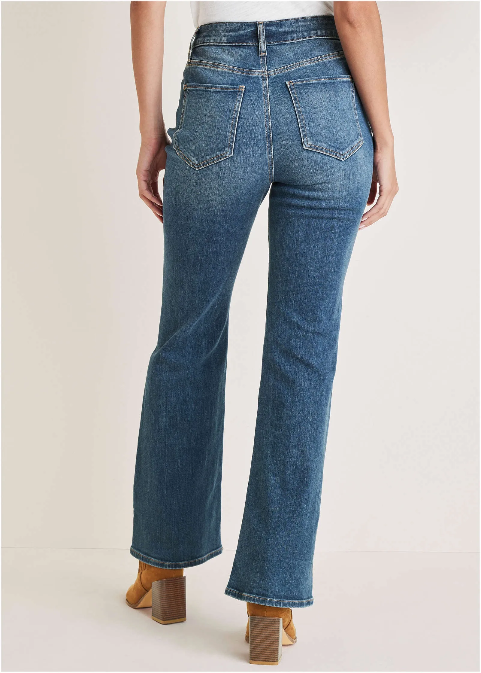 Penelope Modern Flare Jeans - Medium Wash