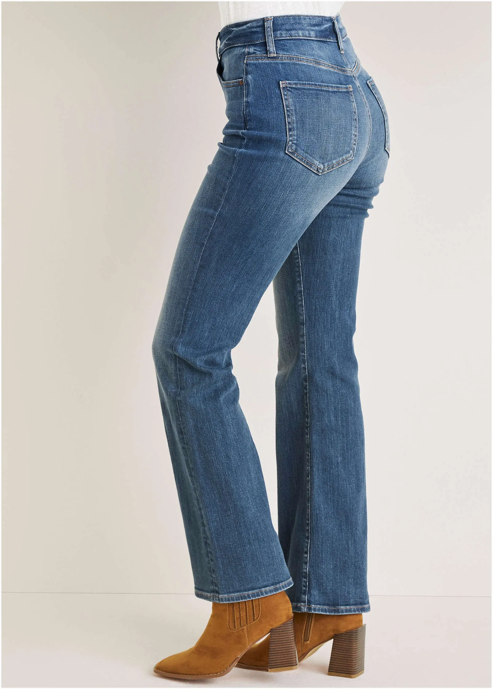 Penelope Modern Flare Jeans - Medium Wash