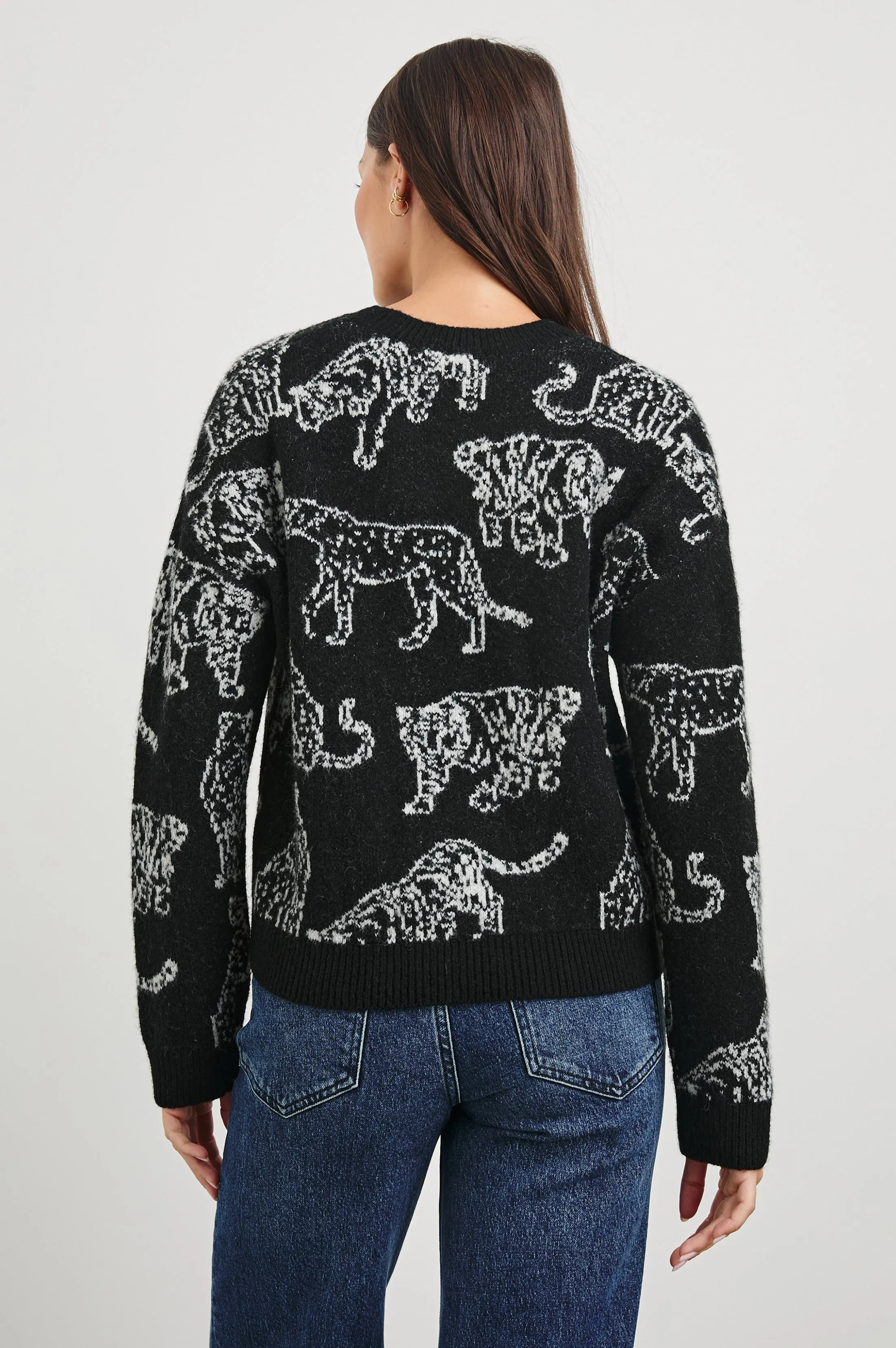 PERCI SWEATER - CHARCOAL CATS