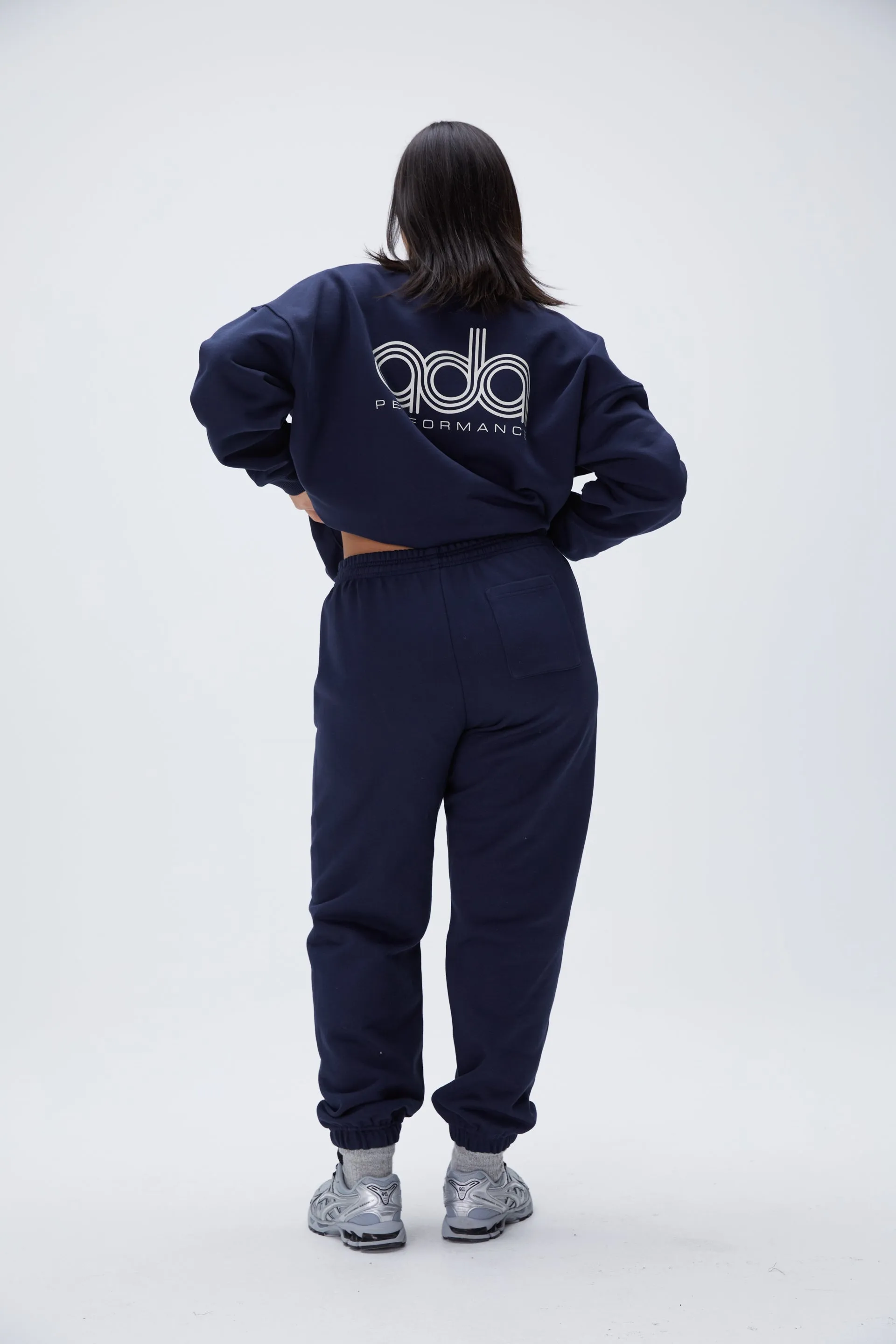 Performance Oversized Sweatshirt - Navy Blue