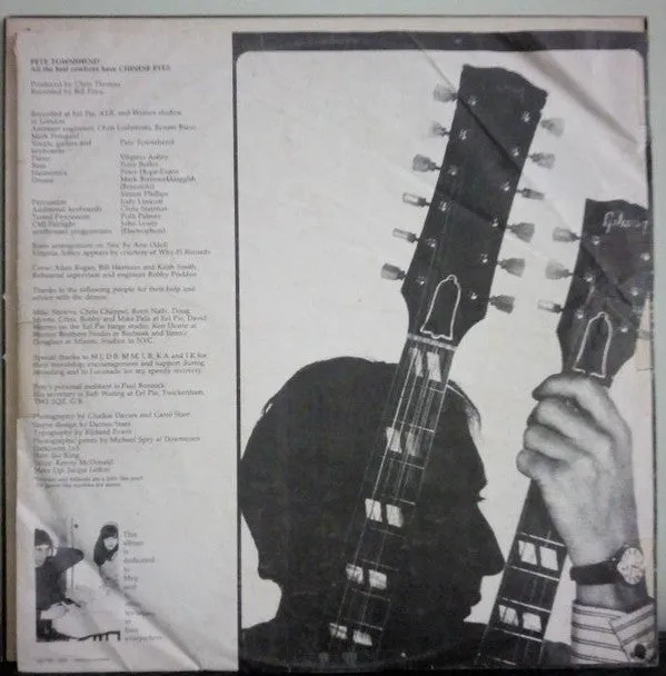 Pete Townshend - All The Best Cowboys Have Chinese Eyes  (LP, Album, Gat) (M)