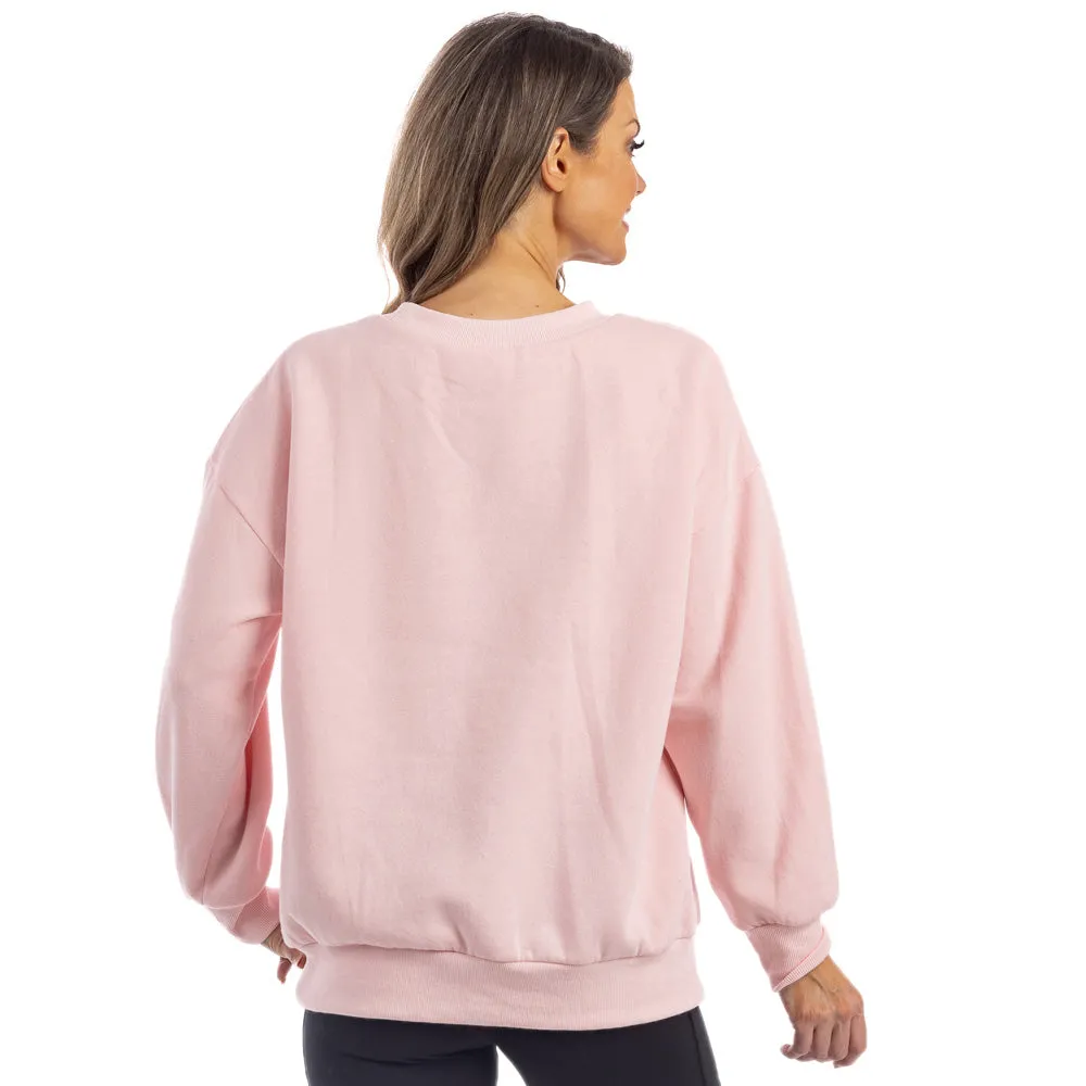 Pink Lightning Happy Face Wholesale Women's Sweatshirt