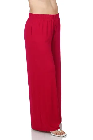 PLUS SIZE WIDE LEG PANTS WITH POCKETS