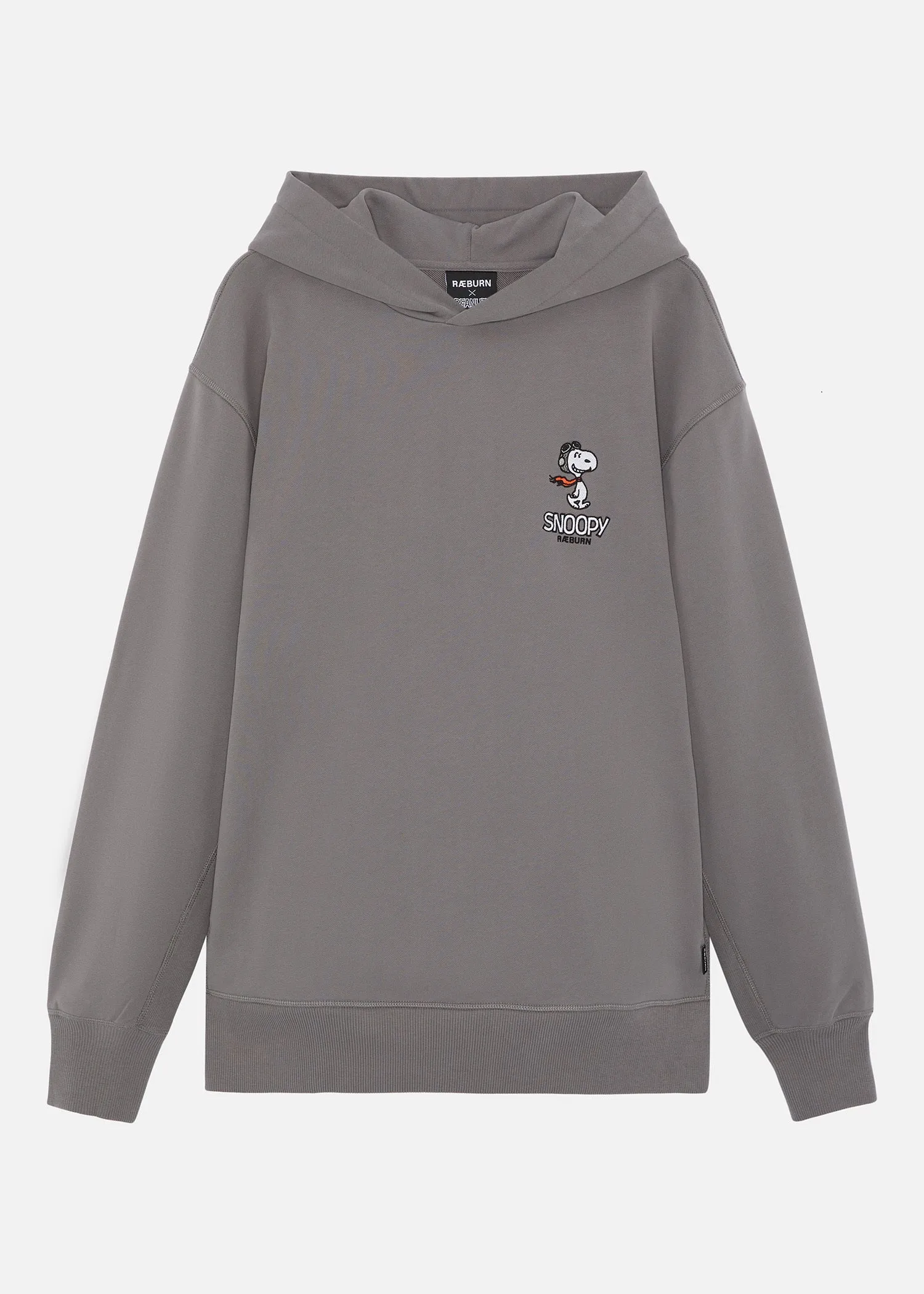 RÆBURN × PEANUTS HOODED SWEAT GREY