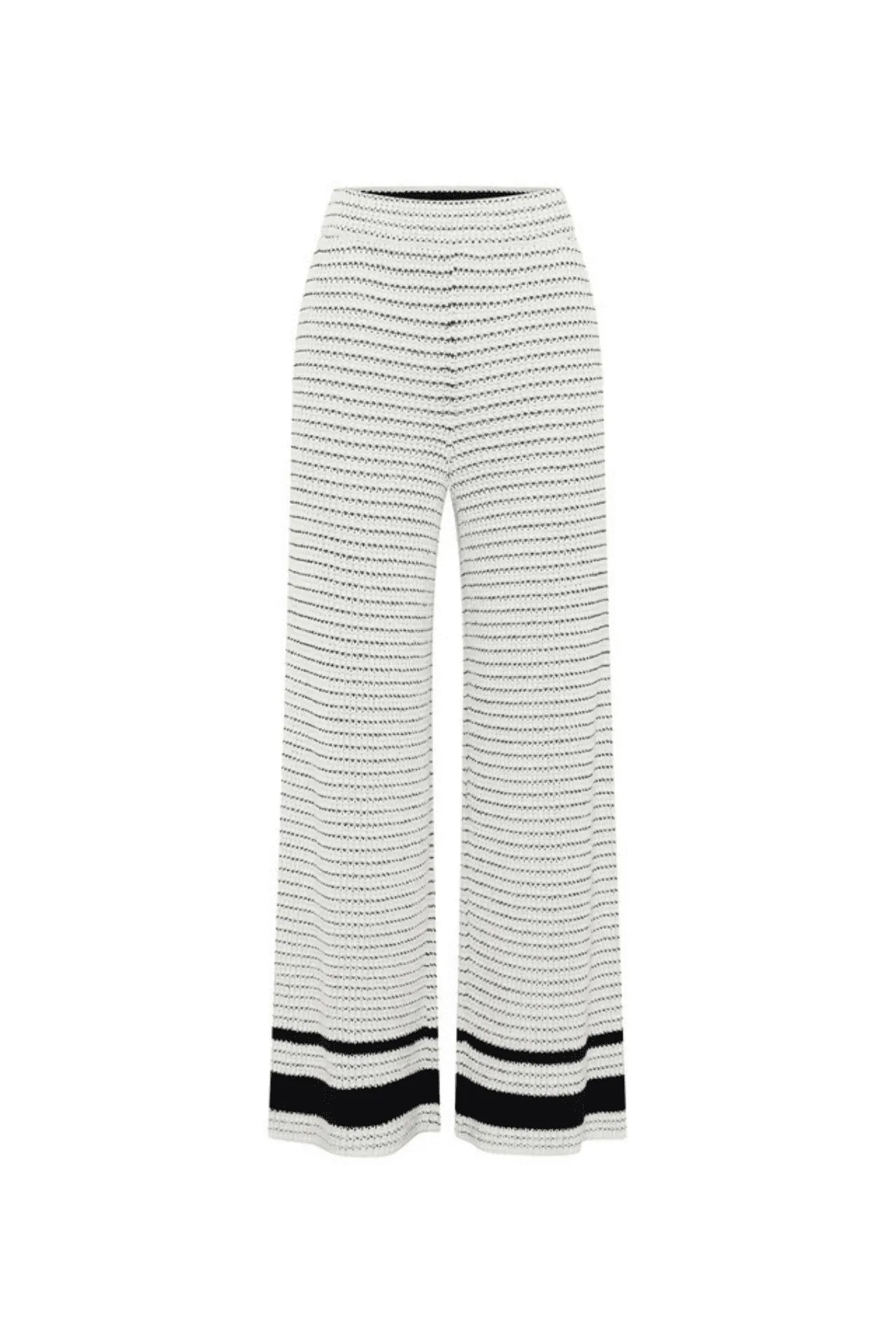 REEF KNIT PANT CREAM/BLACK