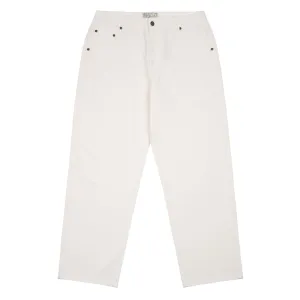 Relaxed Denim Pants, Off White