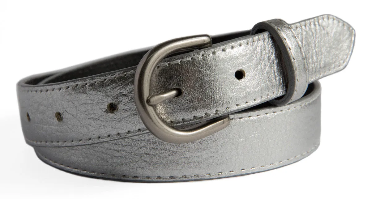 Soho Belt, (1") Brushed Silver Buckle