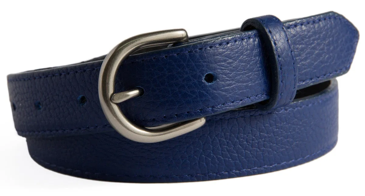 Soho Belt, (1") Brushed Silver Buckle