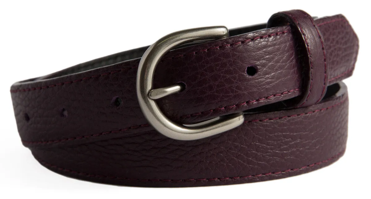 Soho Belt, (1") Brushed Silver Buckle