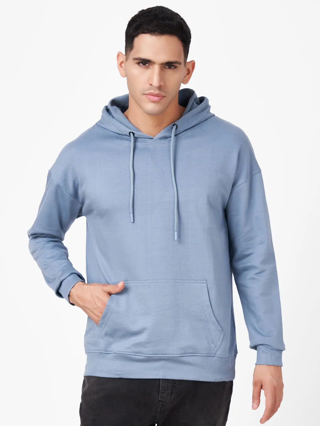 Solid Oversized Full Sleeve Hoodie