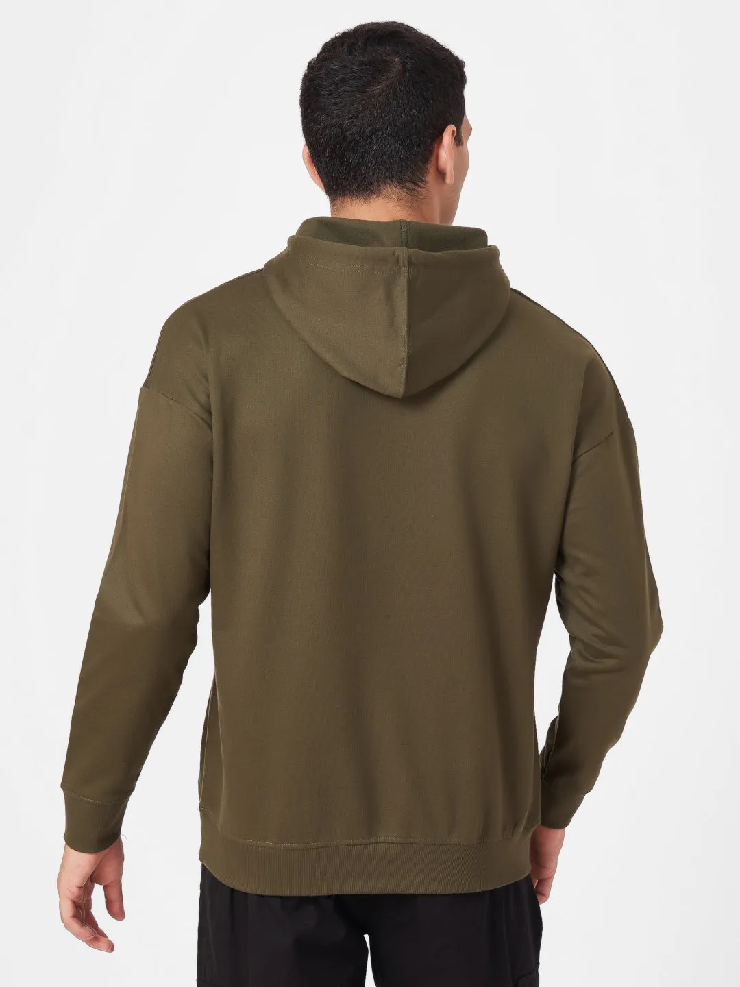 Solid Oversized Full Sleeve Hoodie