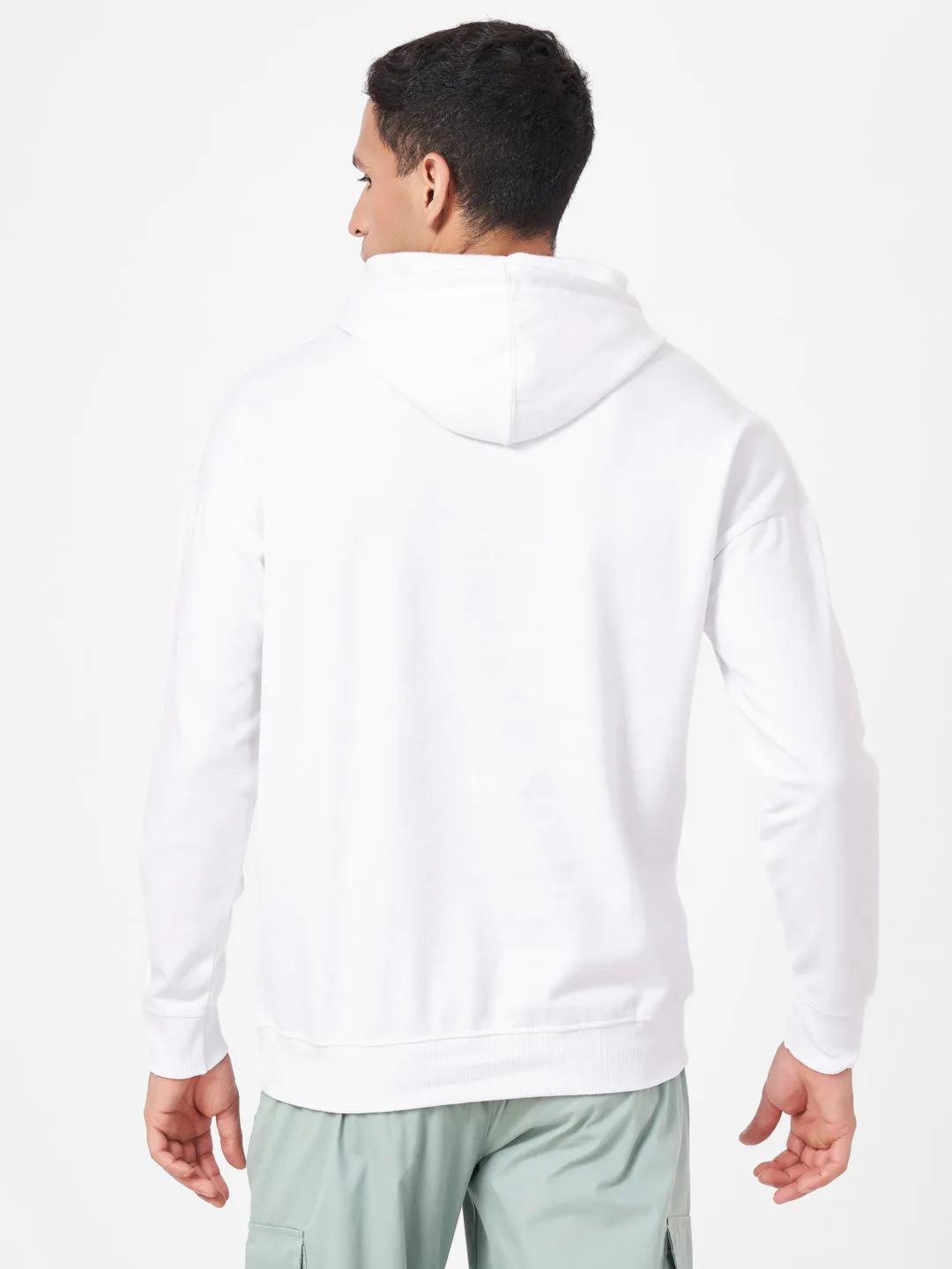 Solid Oversized Full Sleeve Hoodie