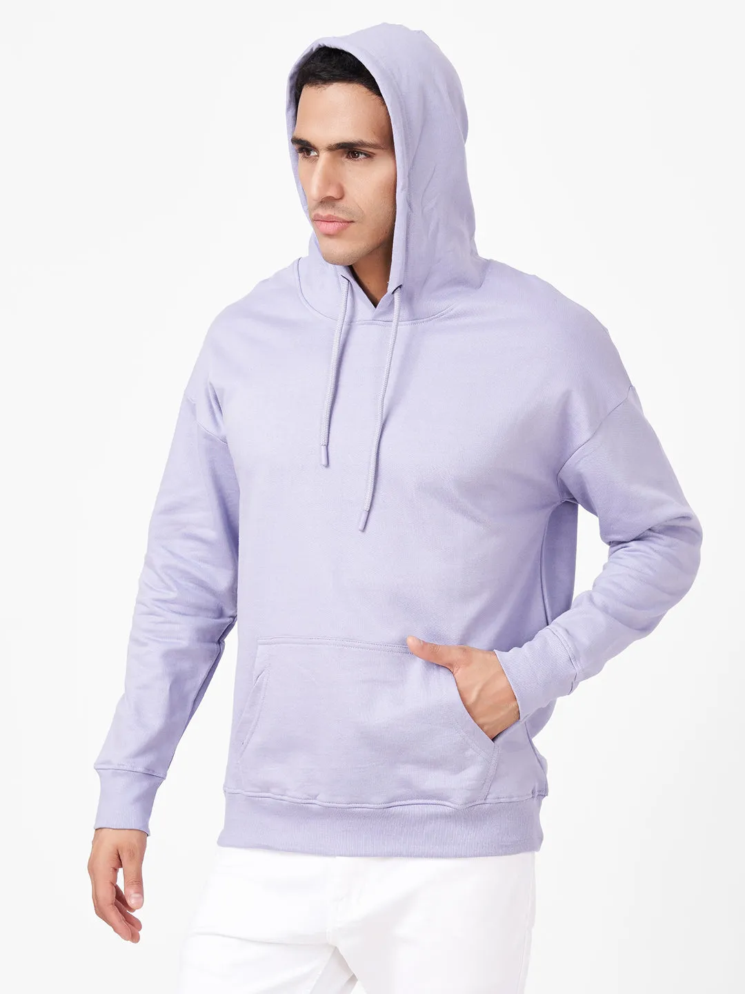 Solid Oversized Full Sleeve Hoodie